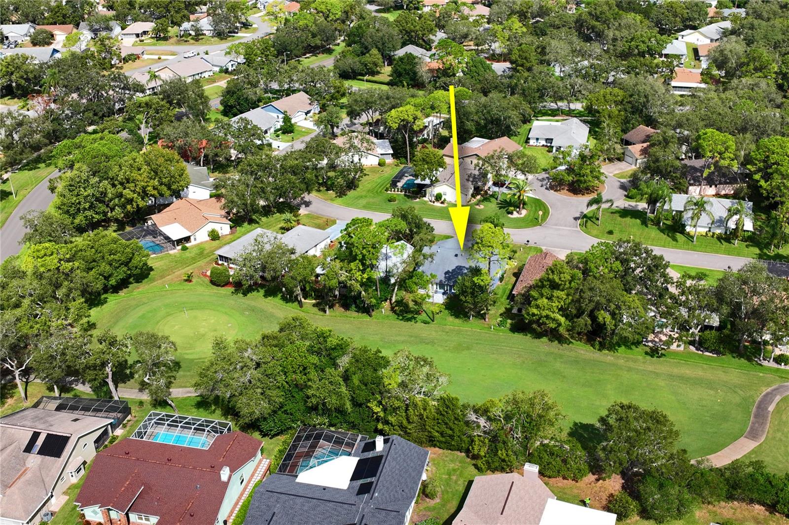 Aerial property - fairway and green, #6.