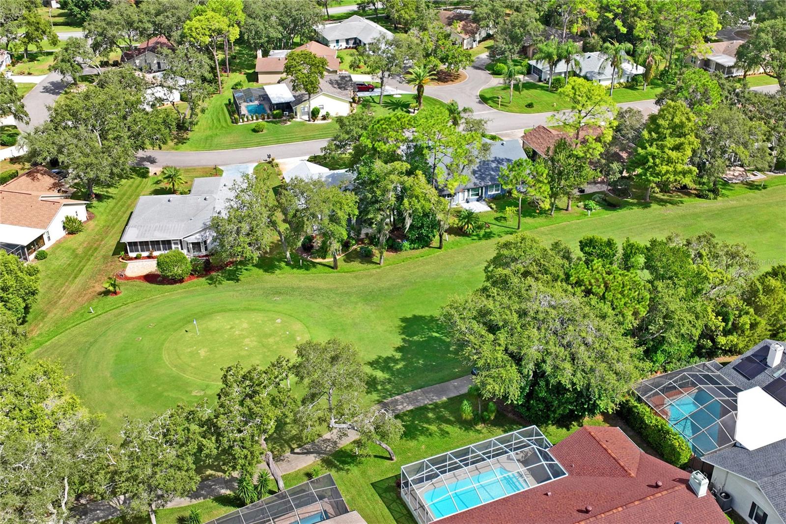 Property view of fairway and green #6 Hills.