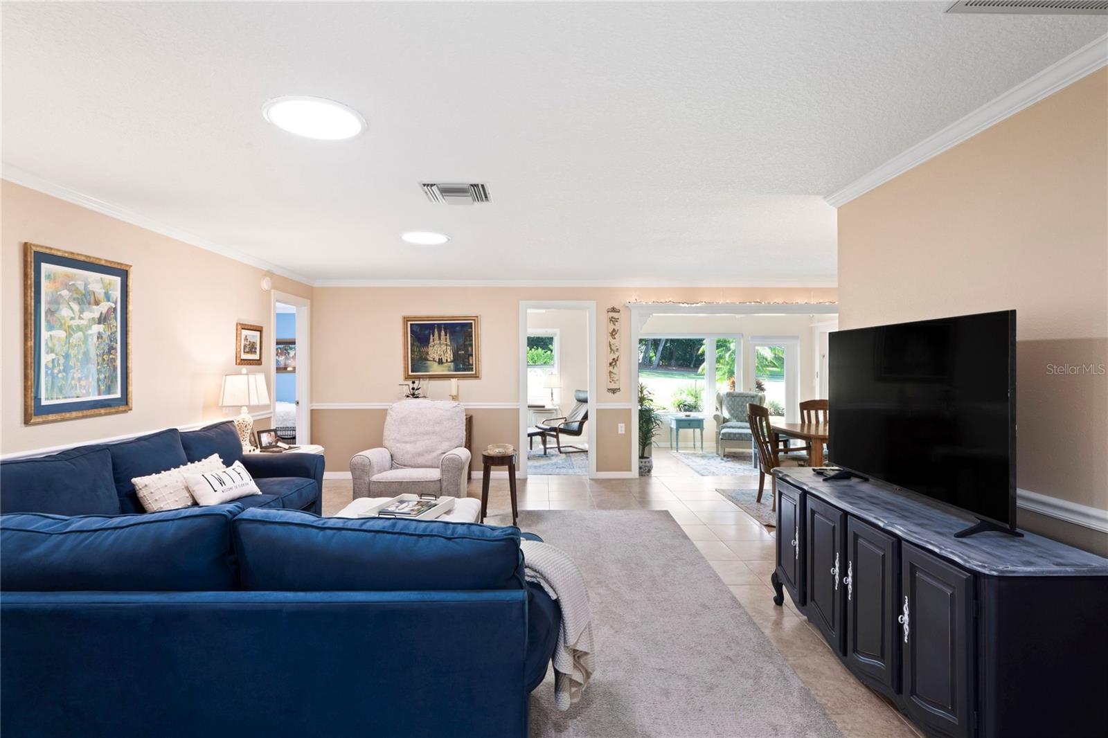 Living room from entry