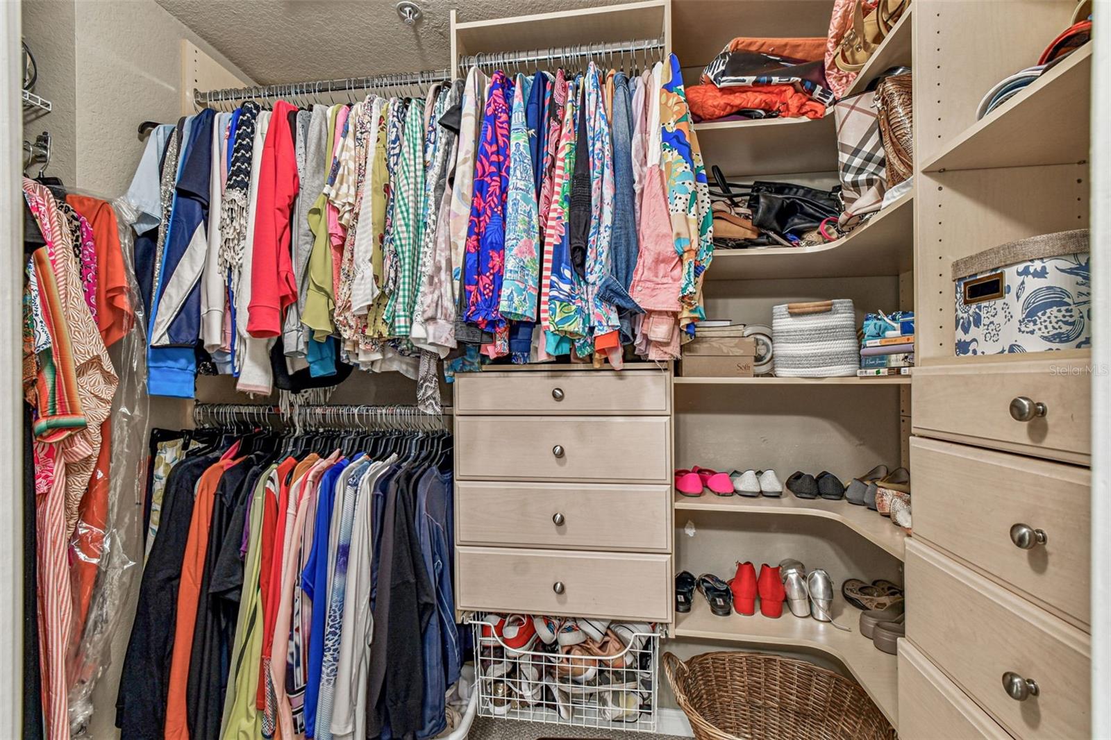 Large Master Closet with Built in Storage