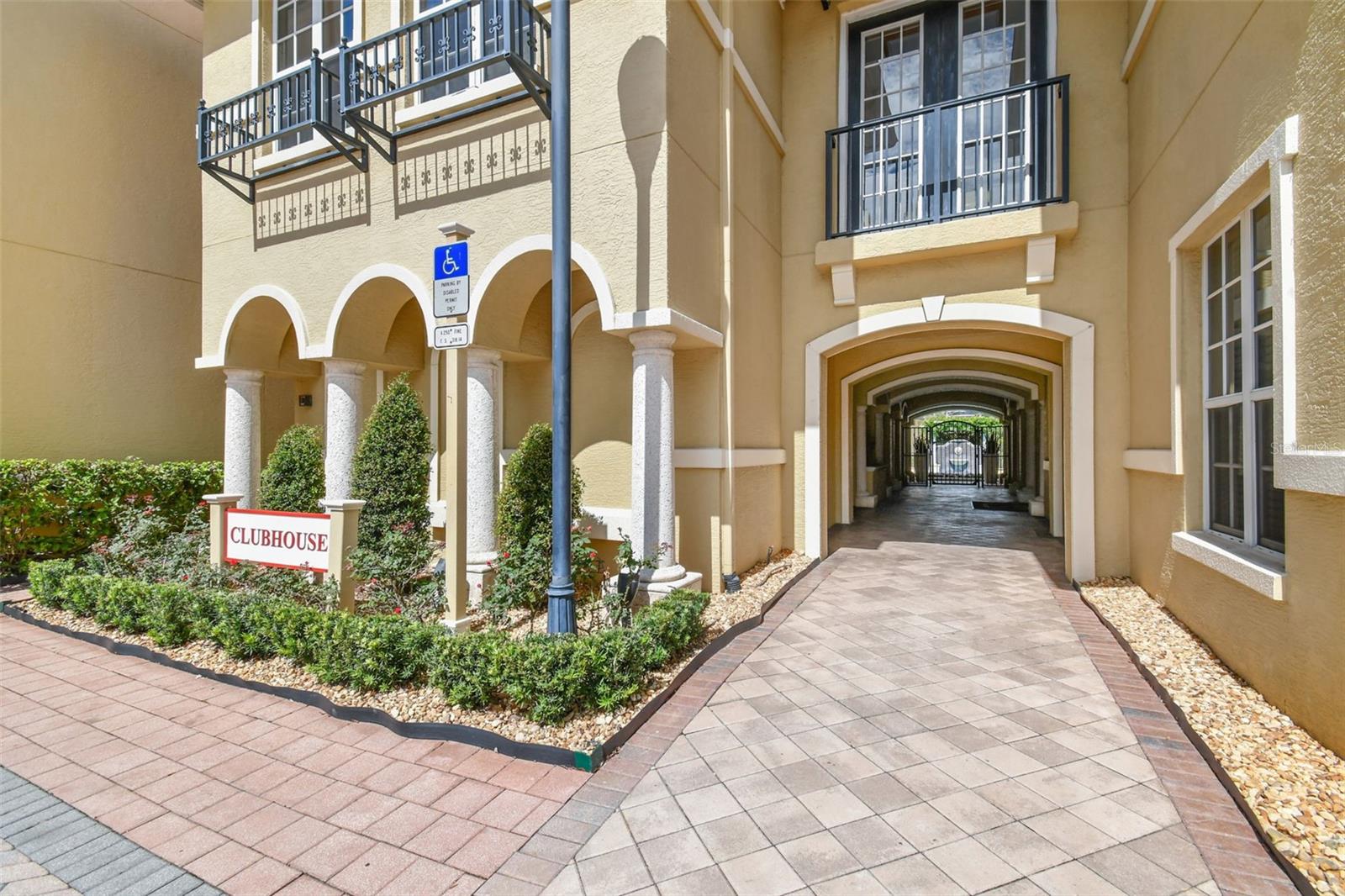 Entrance to Pool, Club House, Fitness Center and On Site Management Office