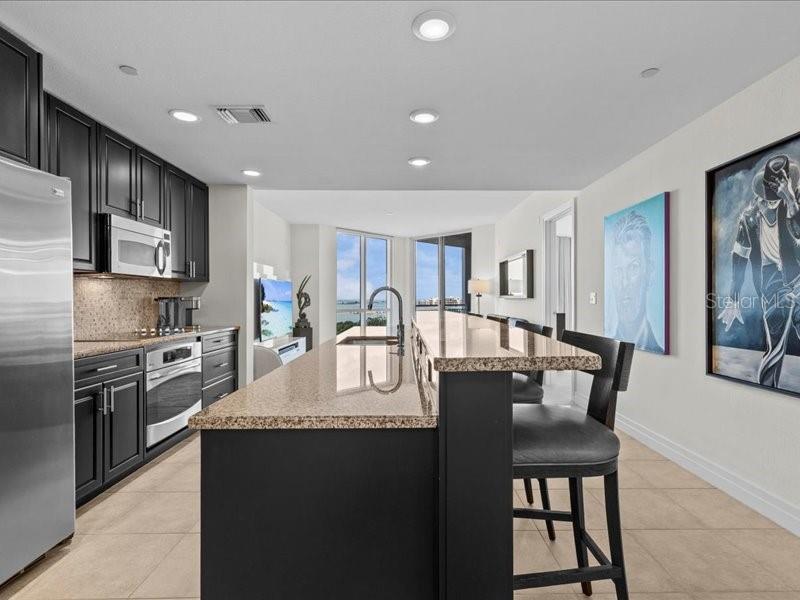 Open Floor Plan Kitchen with a View!