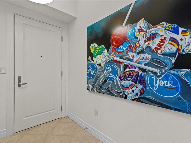 Entrance to unit