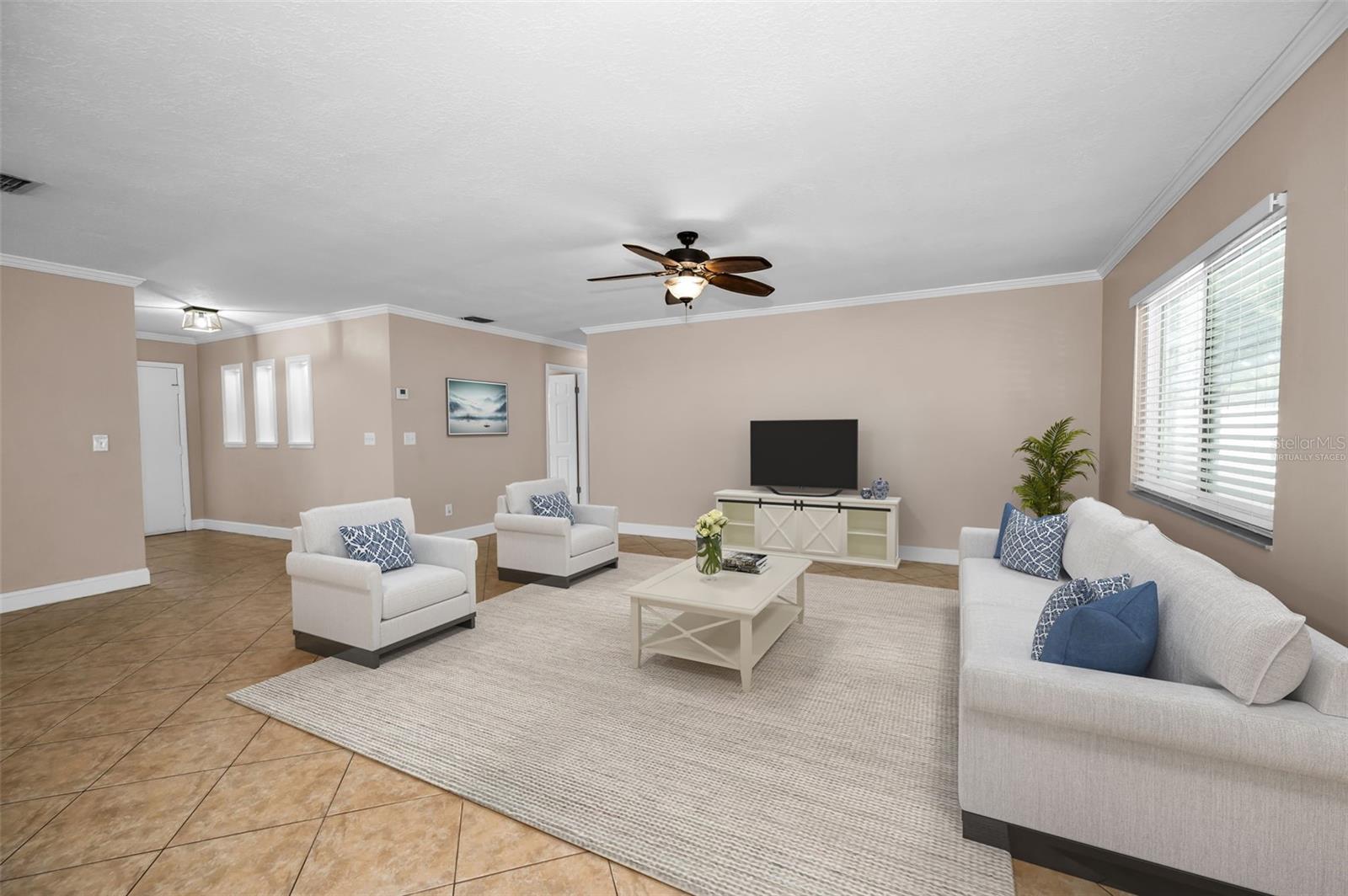 Living Room-Virtually Staged