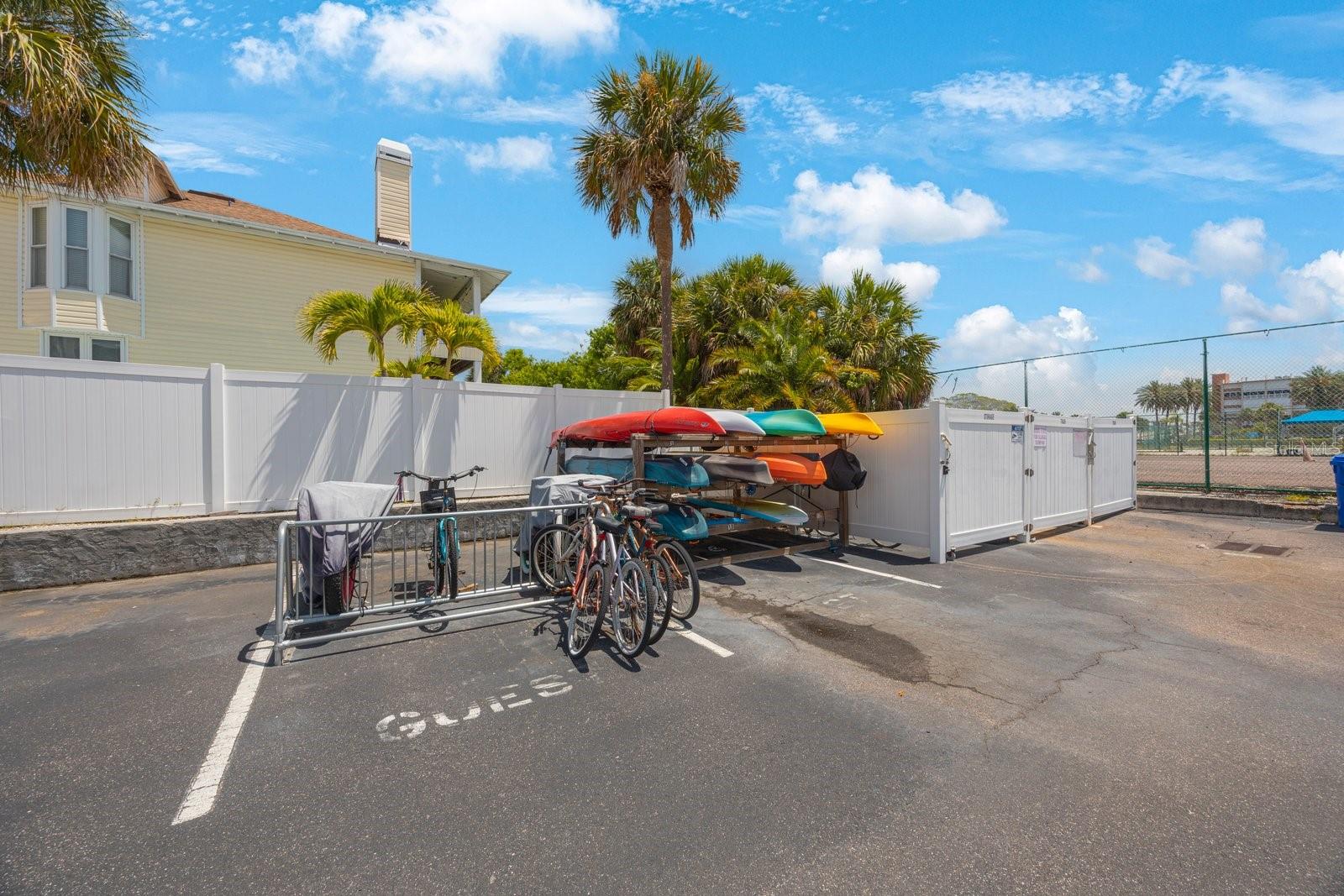 Paddle Board, Kayak and Bike Storage