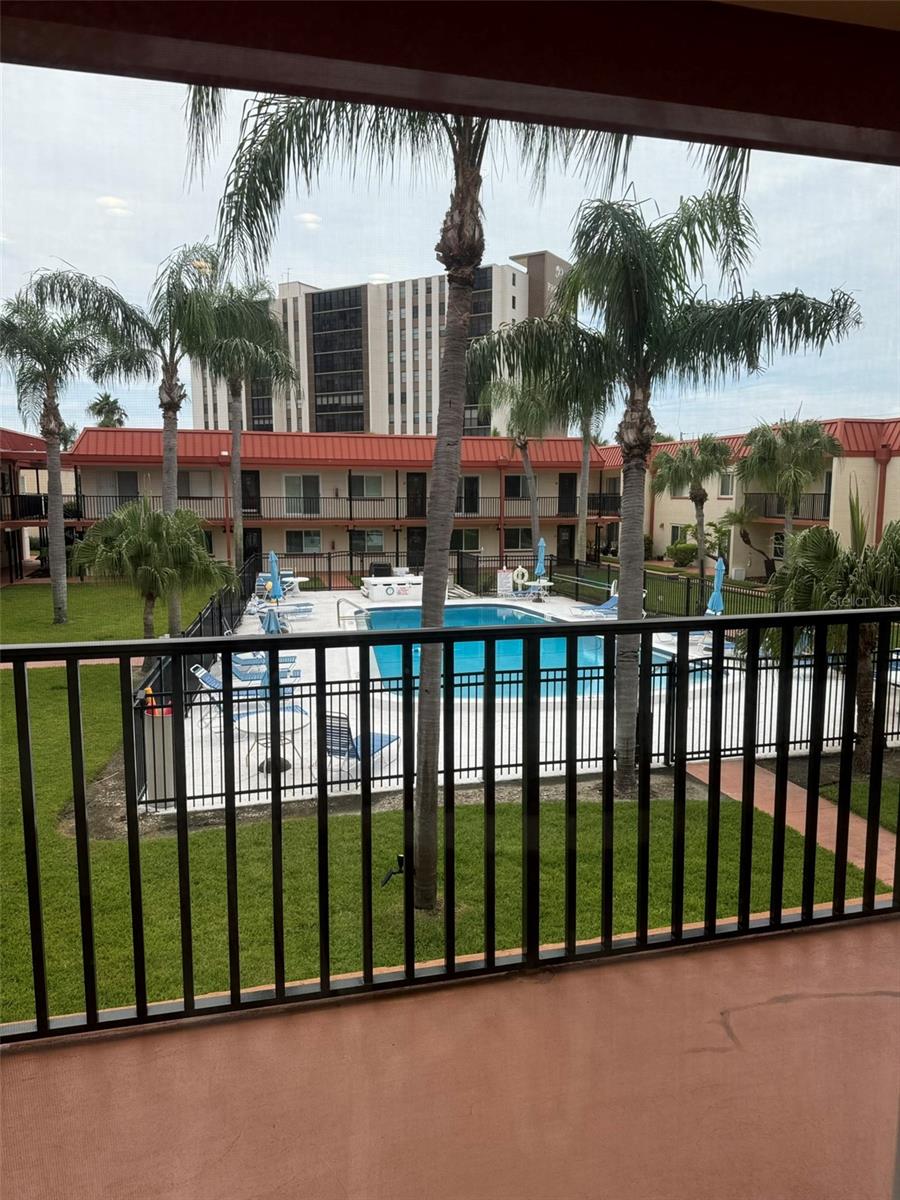 View of Gorgeous Pool from Condo