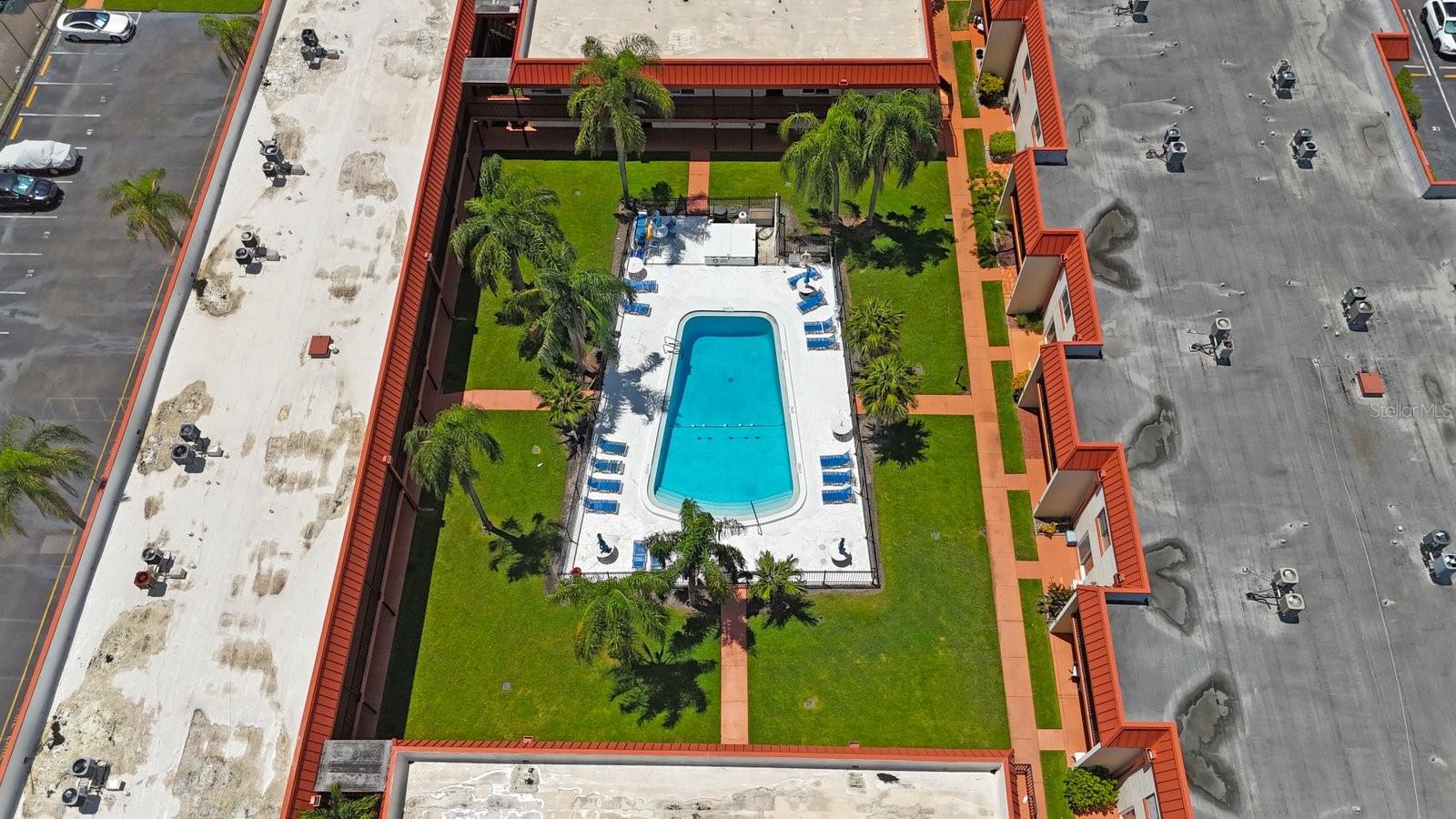 Aerial View of Pool