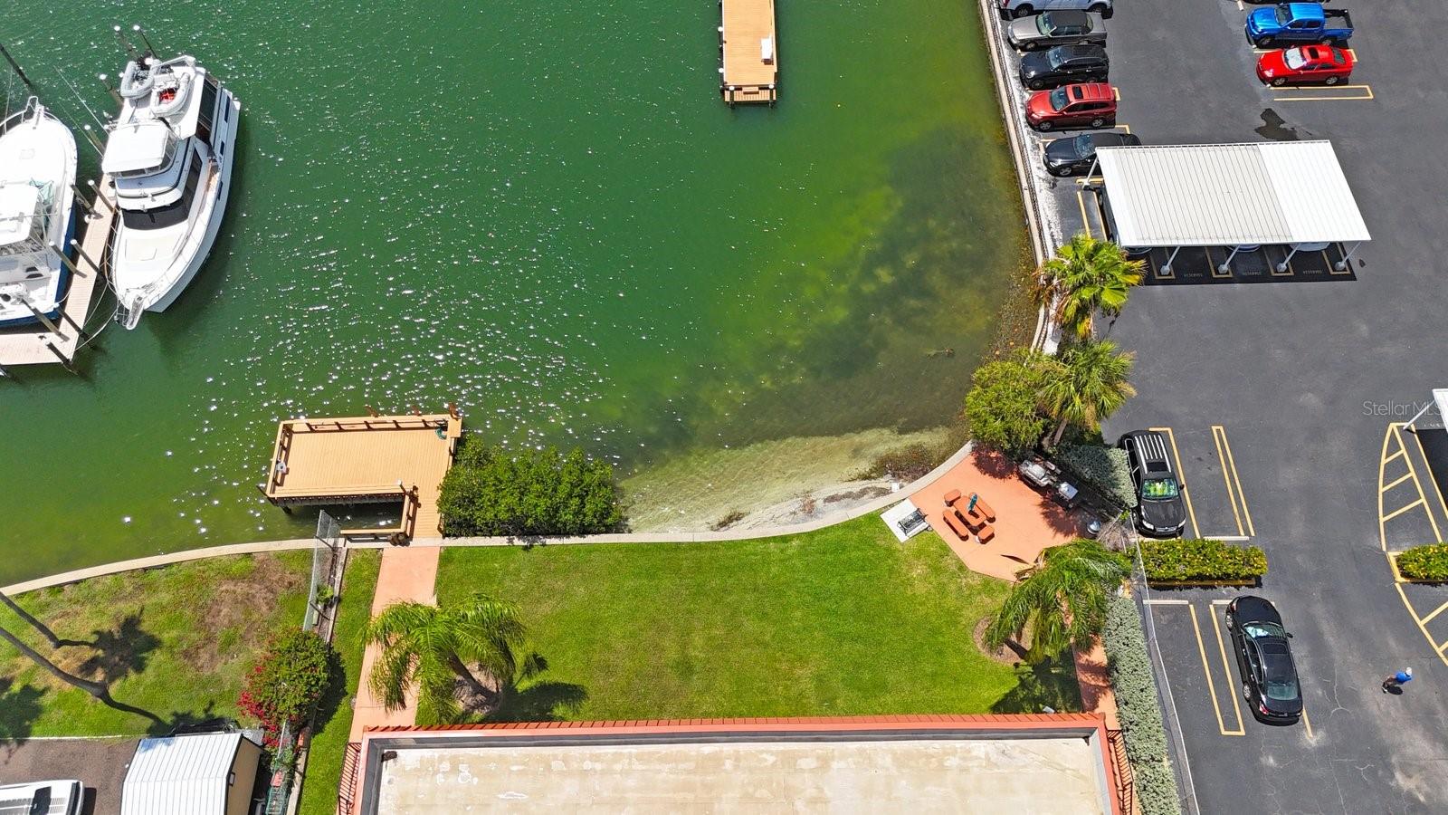 Aerial View of Community Fishing Pier