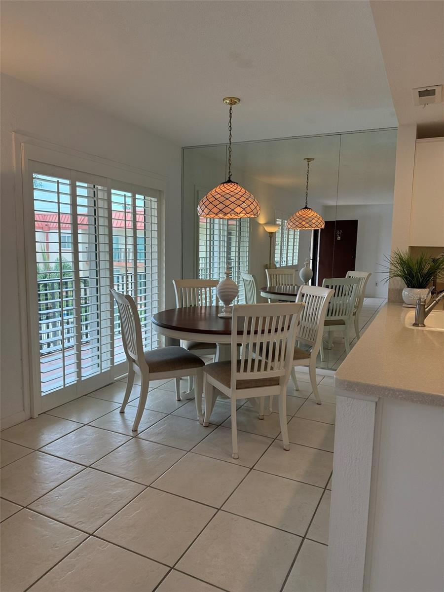 Dining Room with Hurricane Rated Sliders