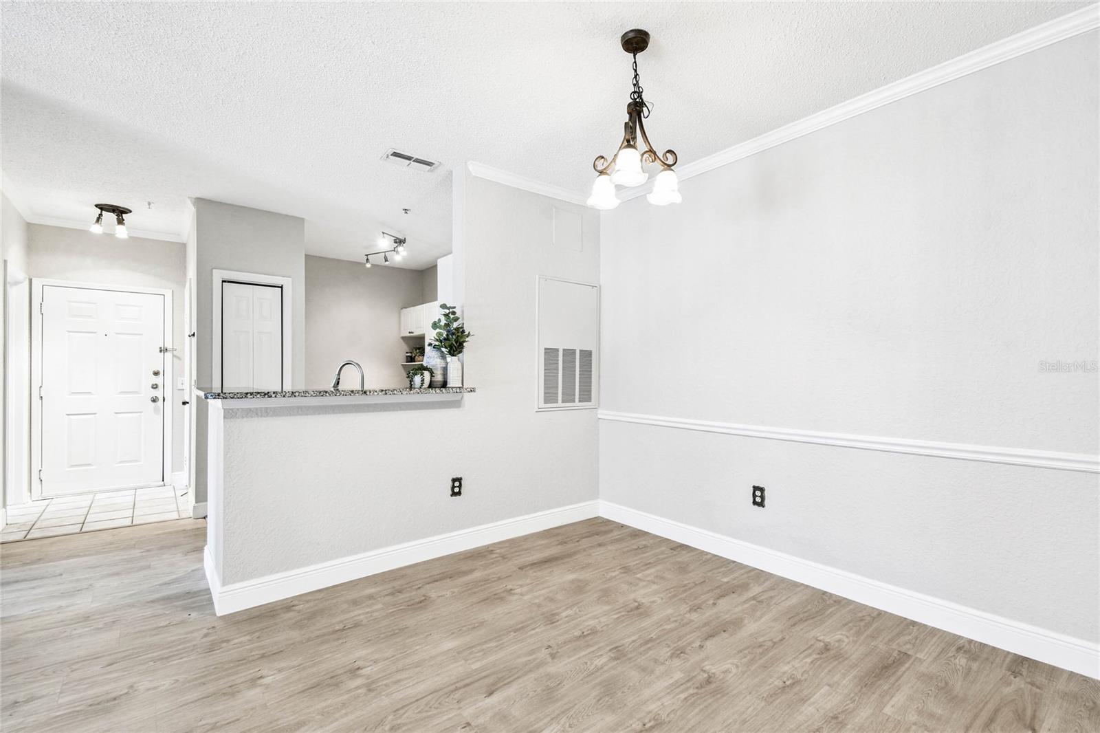 Dining room open to kitchen