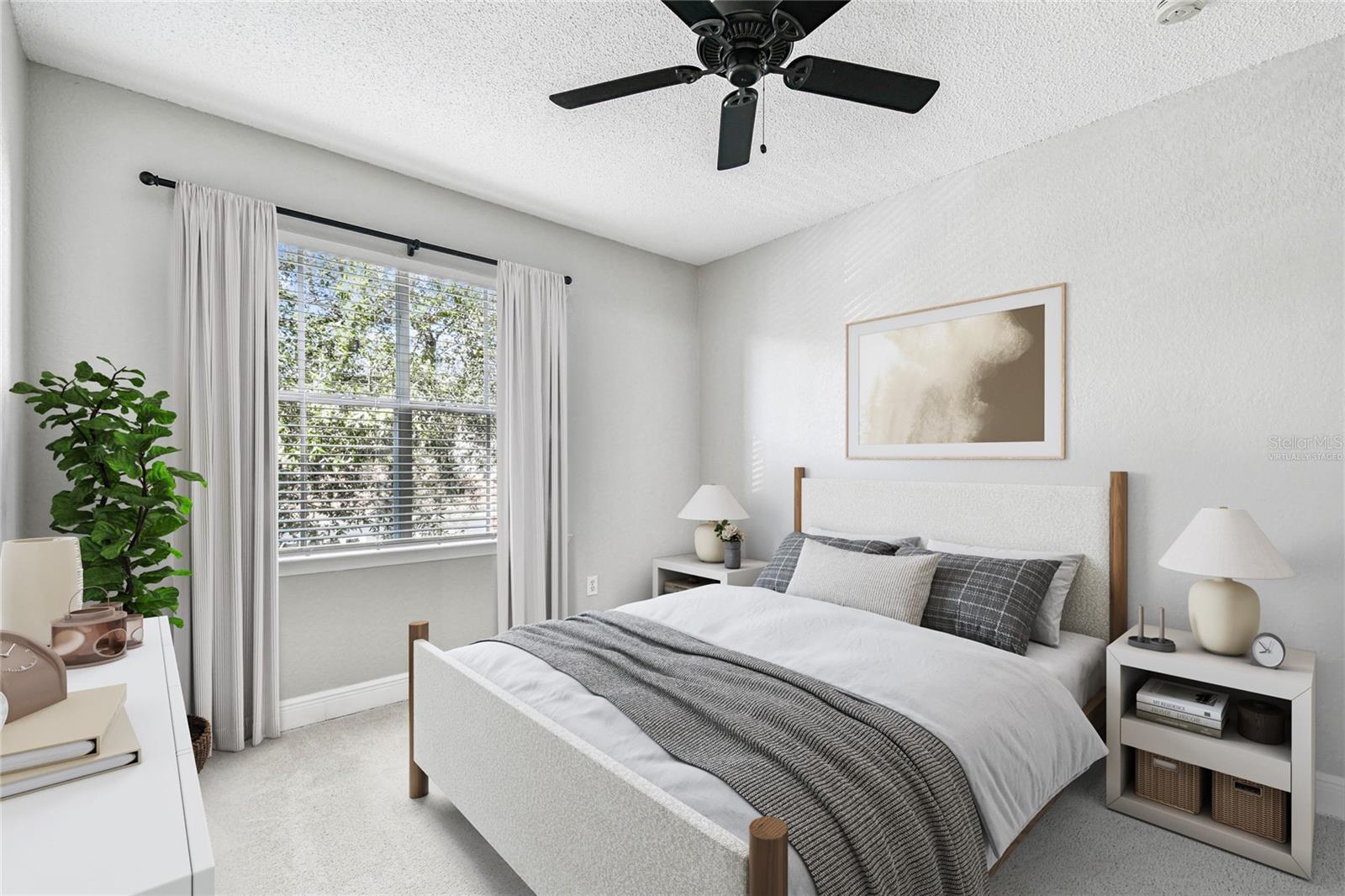 Virtually staged - Bedroom 2