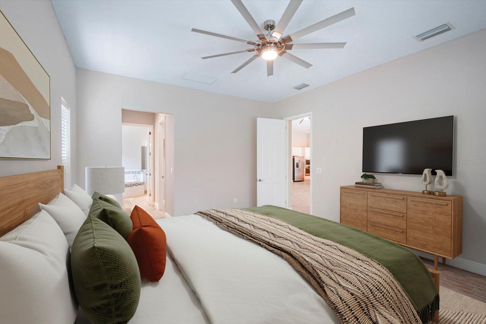 Staged Primary Room