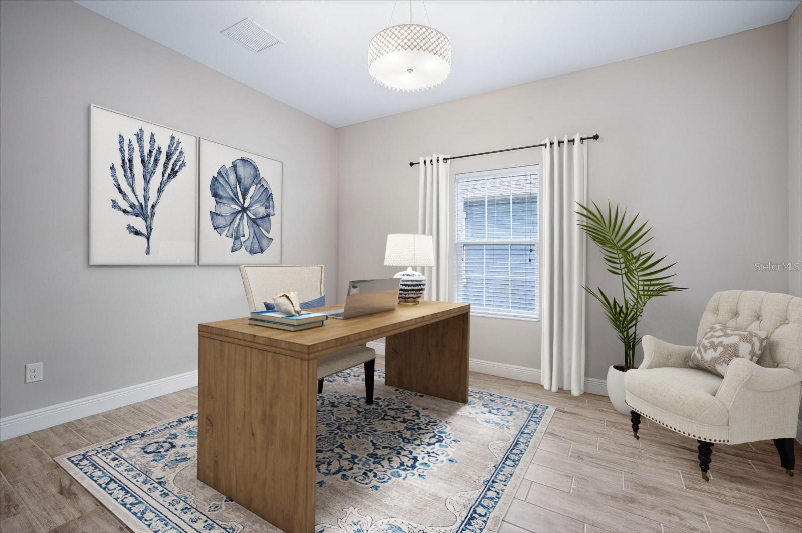 Staged Home Office / Bedroom