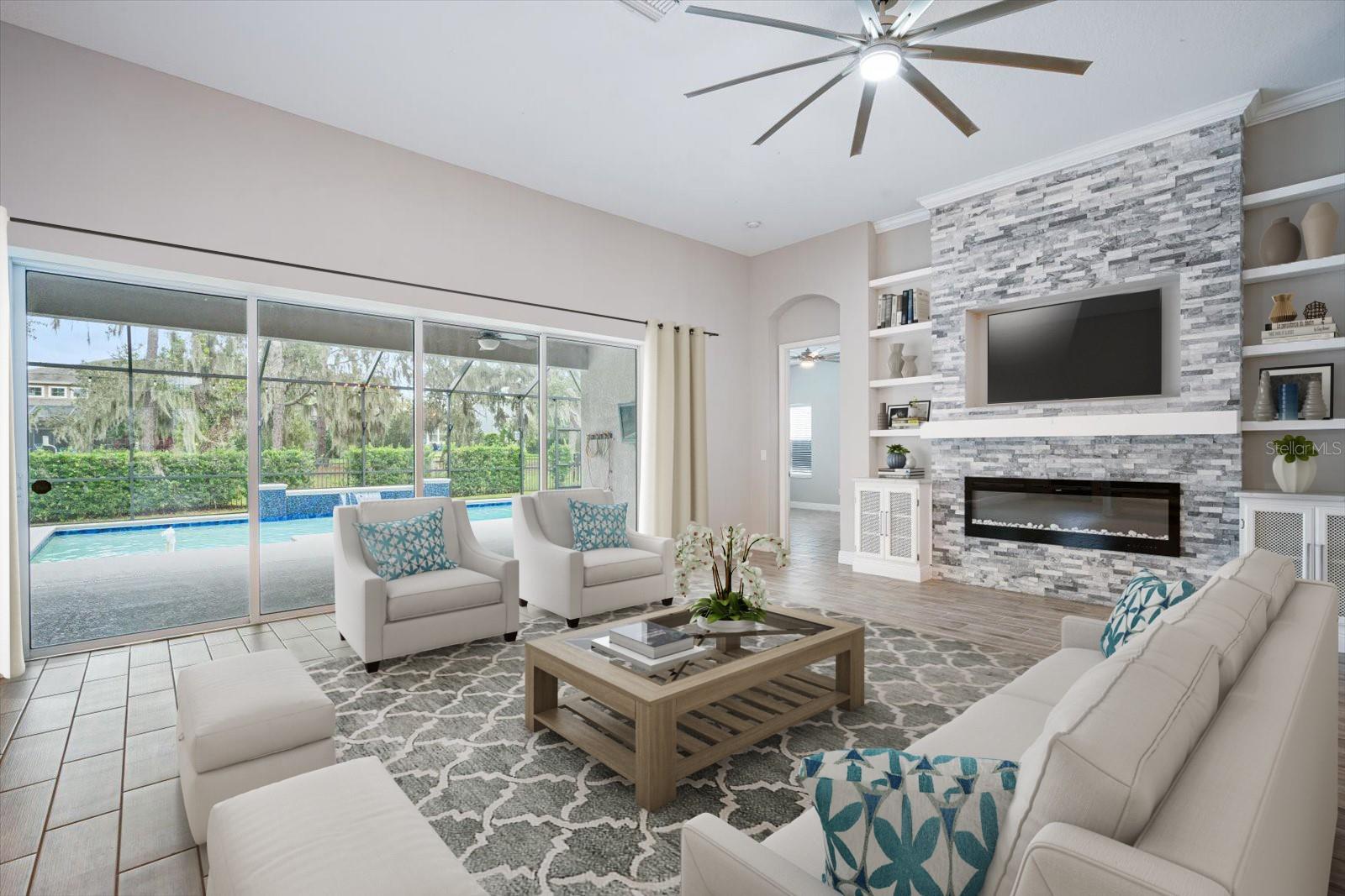 Staged Living Area