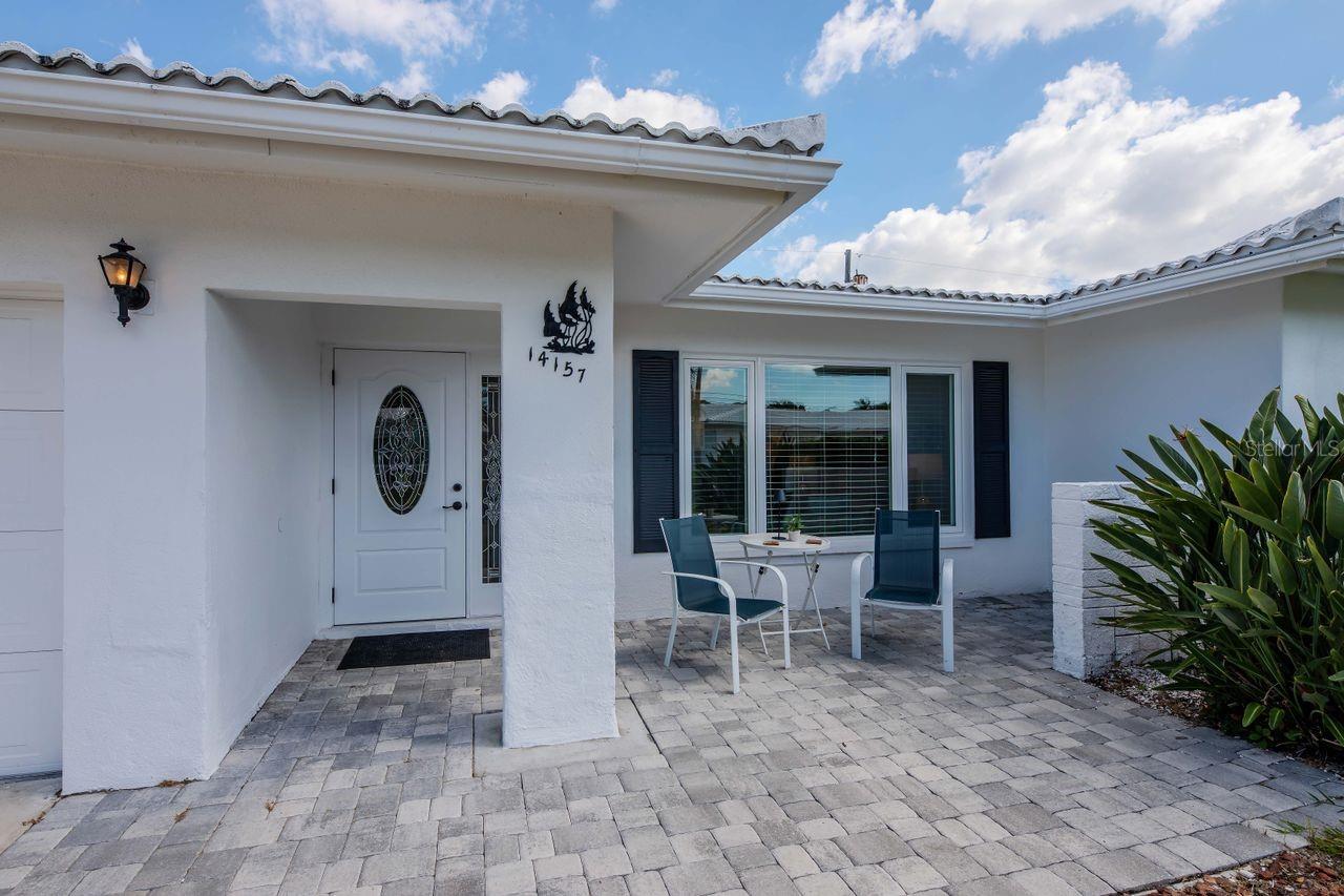 Front partial covered porch