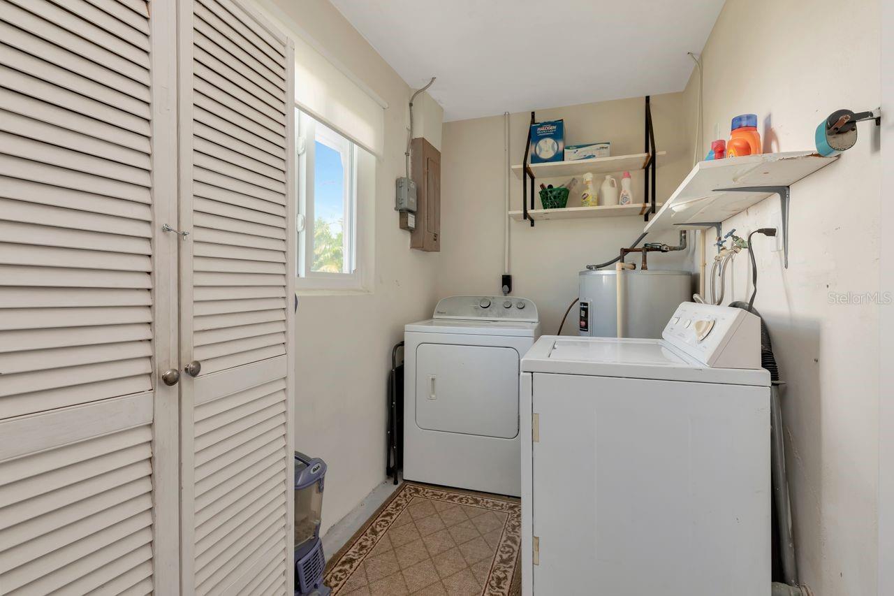 Laundry in Garage