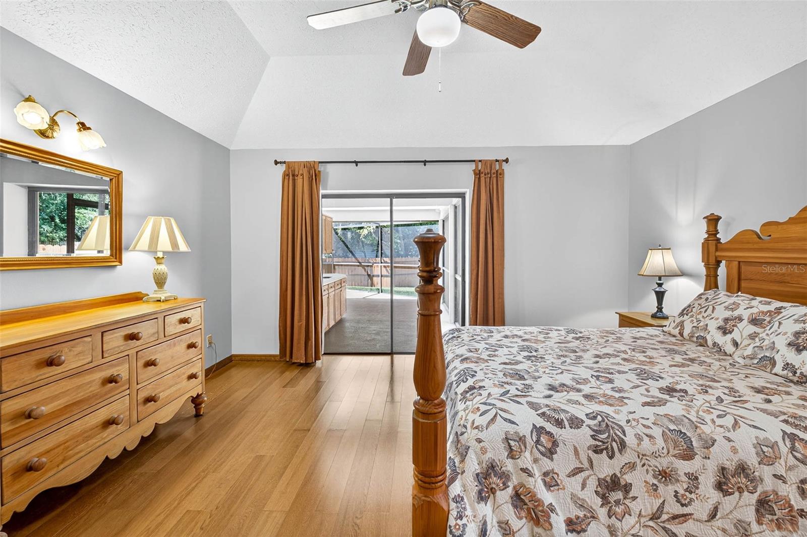 Primary Bedroom with access to lanai