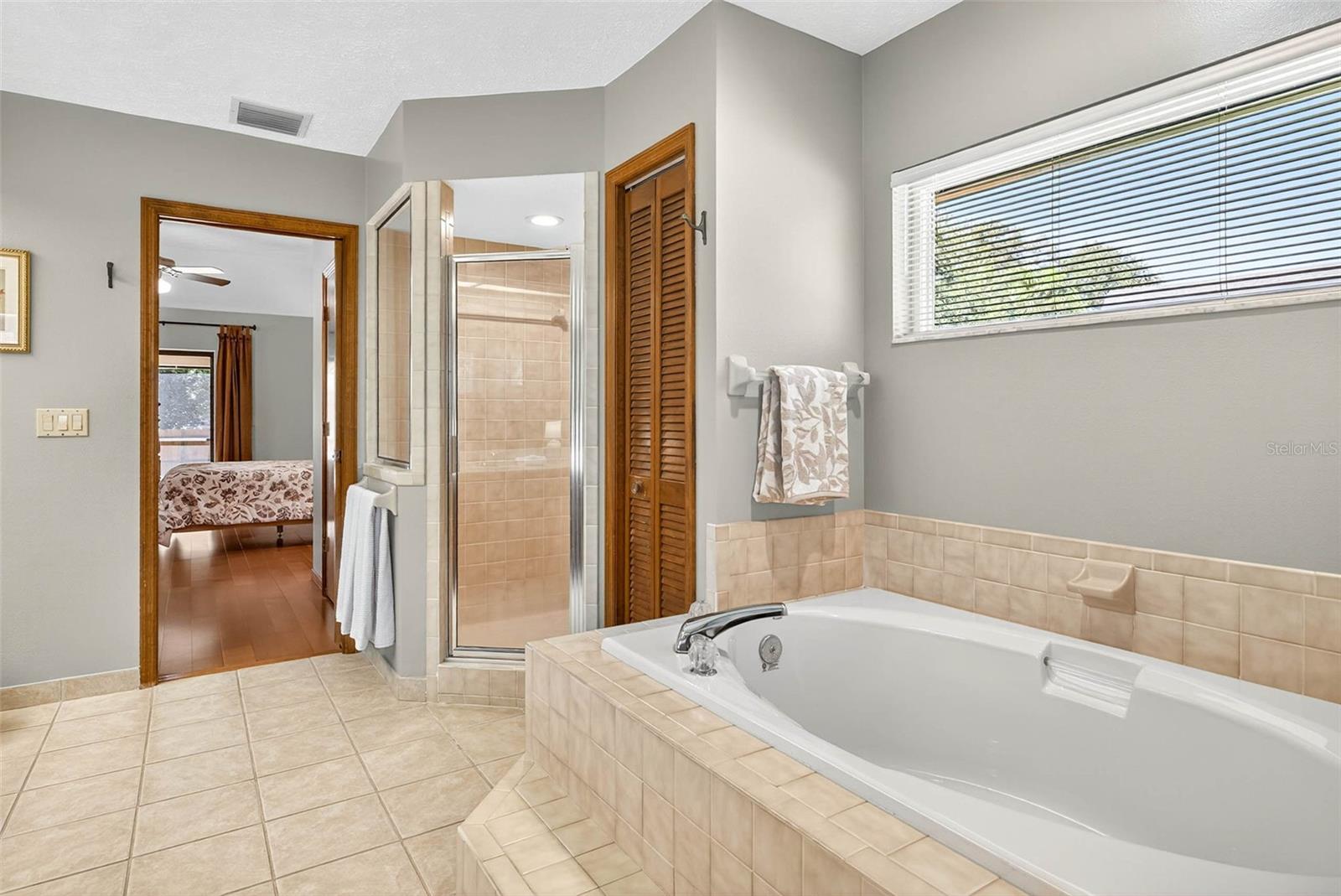 Jack-in-Jill Bathroom connecting Primary Bedroom to Bedroom 2