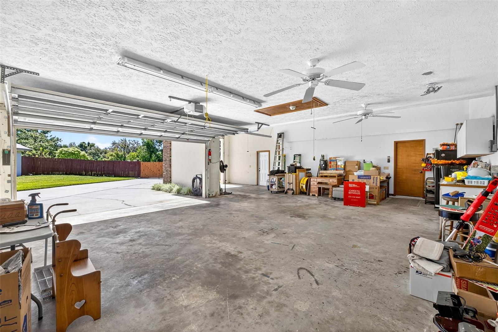 Oversized garage with room for a boat or RV