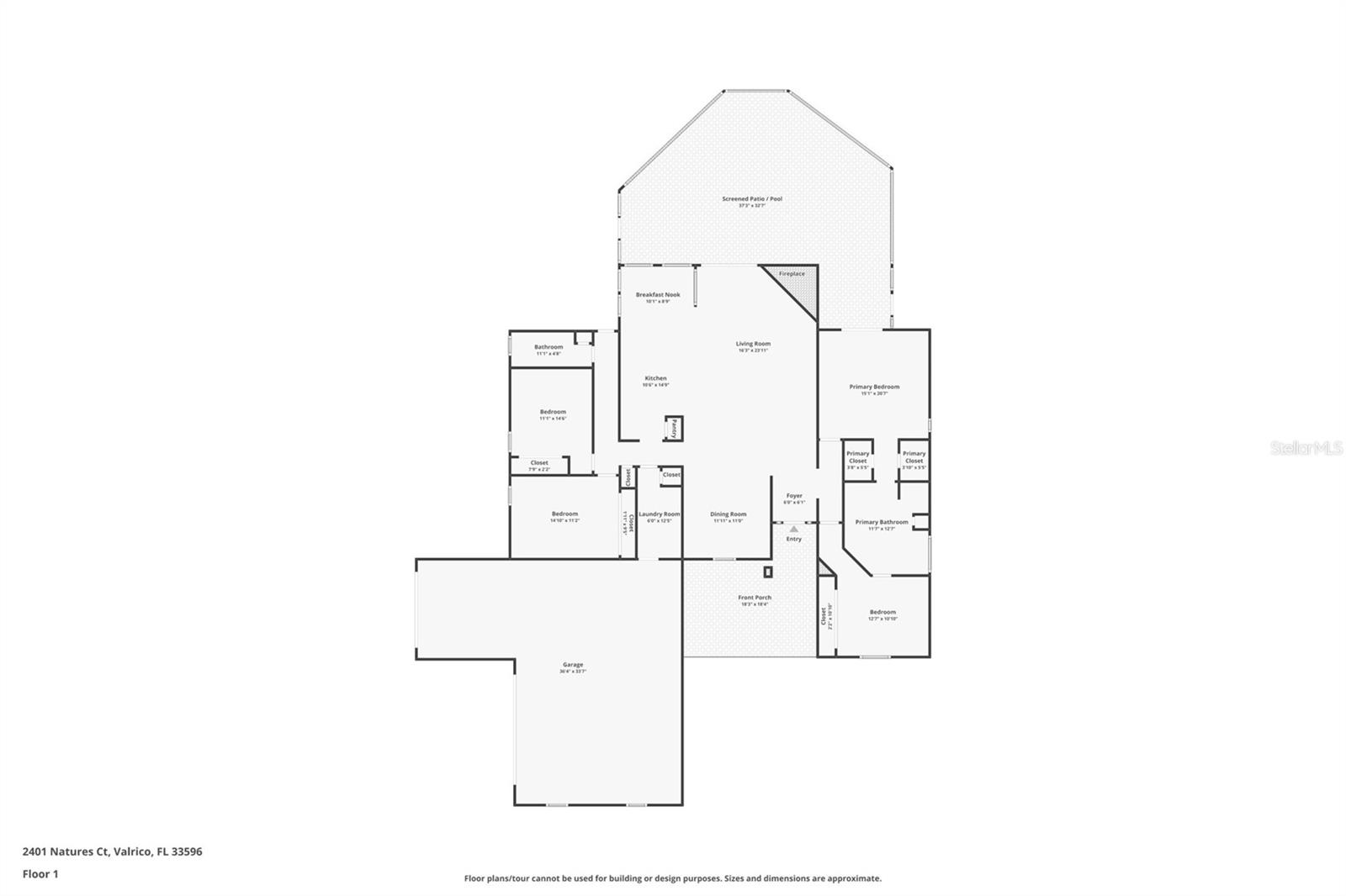 Approximate floorplan