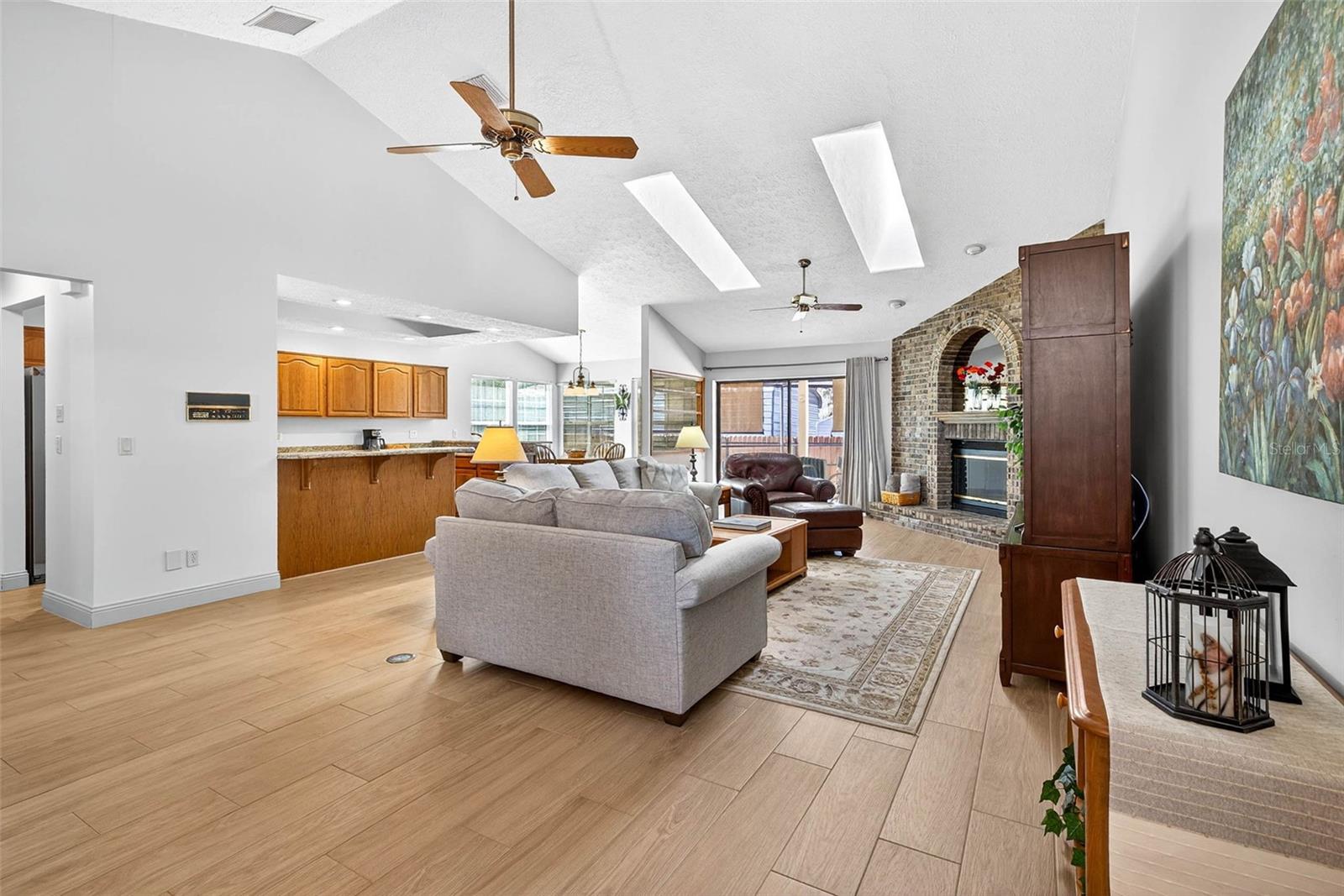 View to kitchen from foyer
