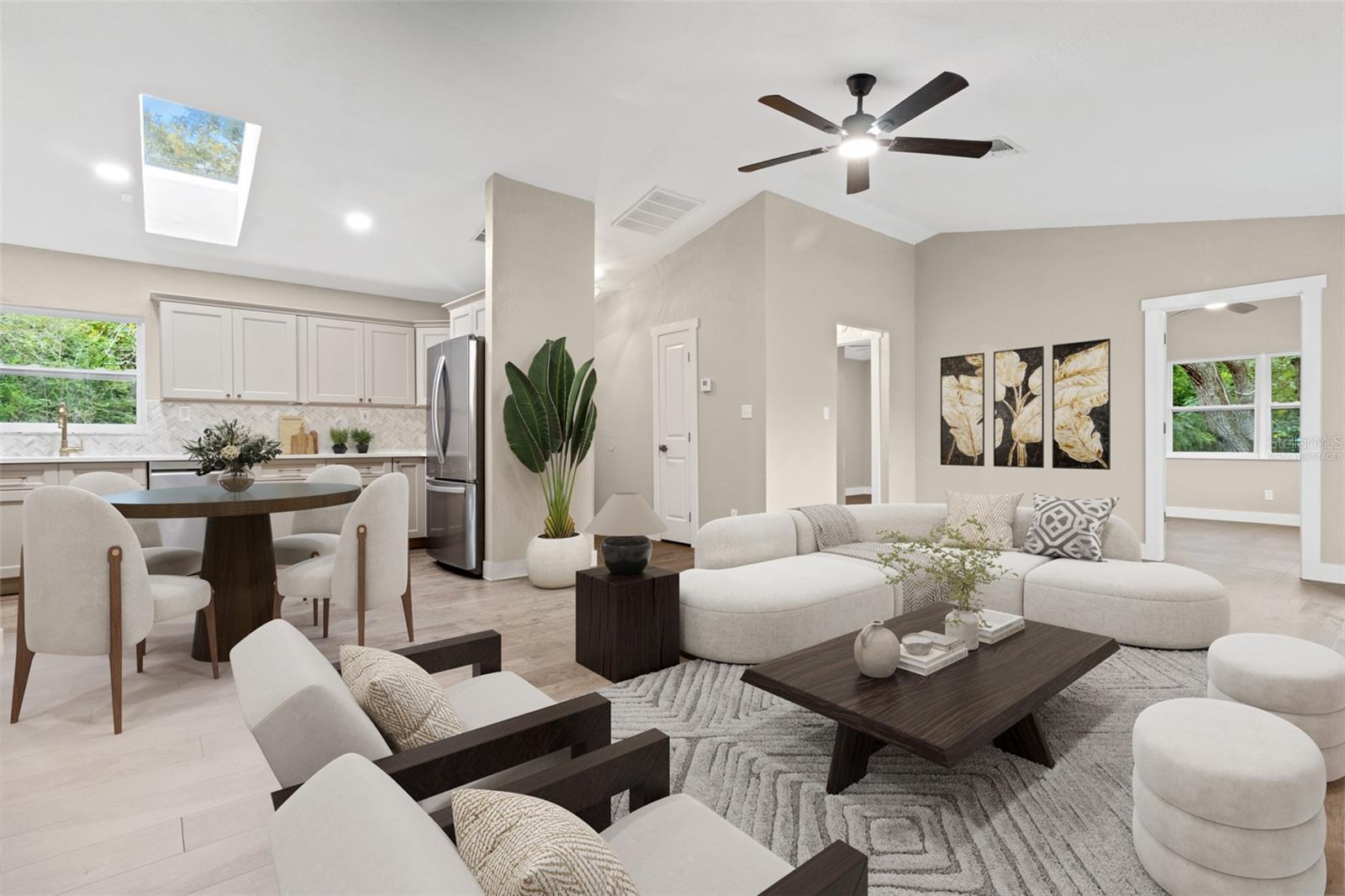 *Virtually Staged Living Room & Dining