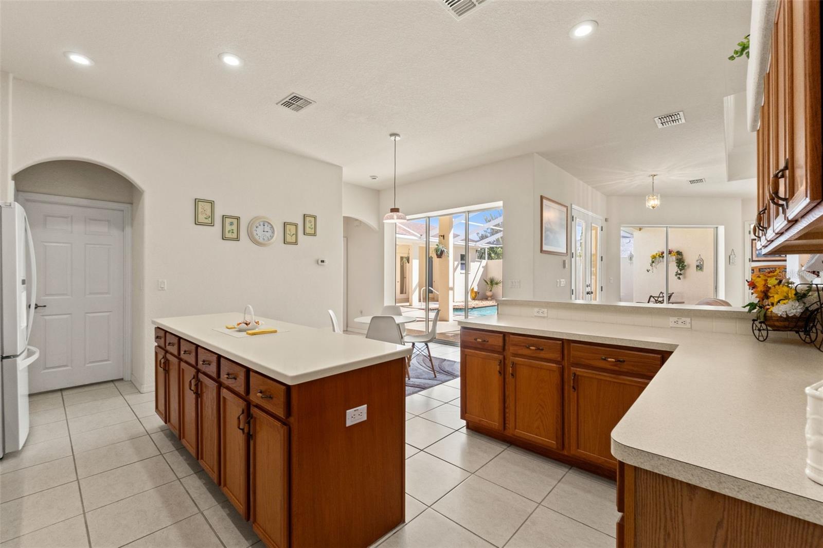 Large Island in Kitchen