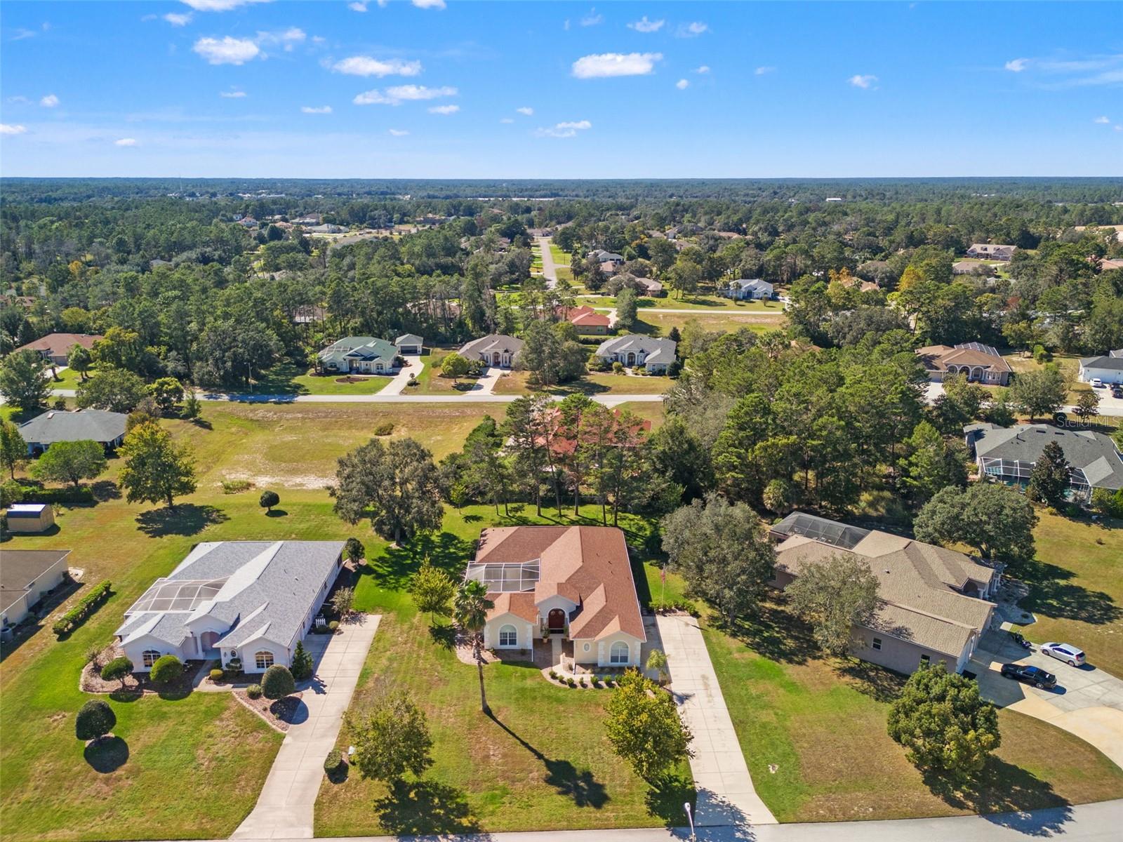 Large half acre lot
