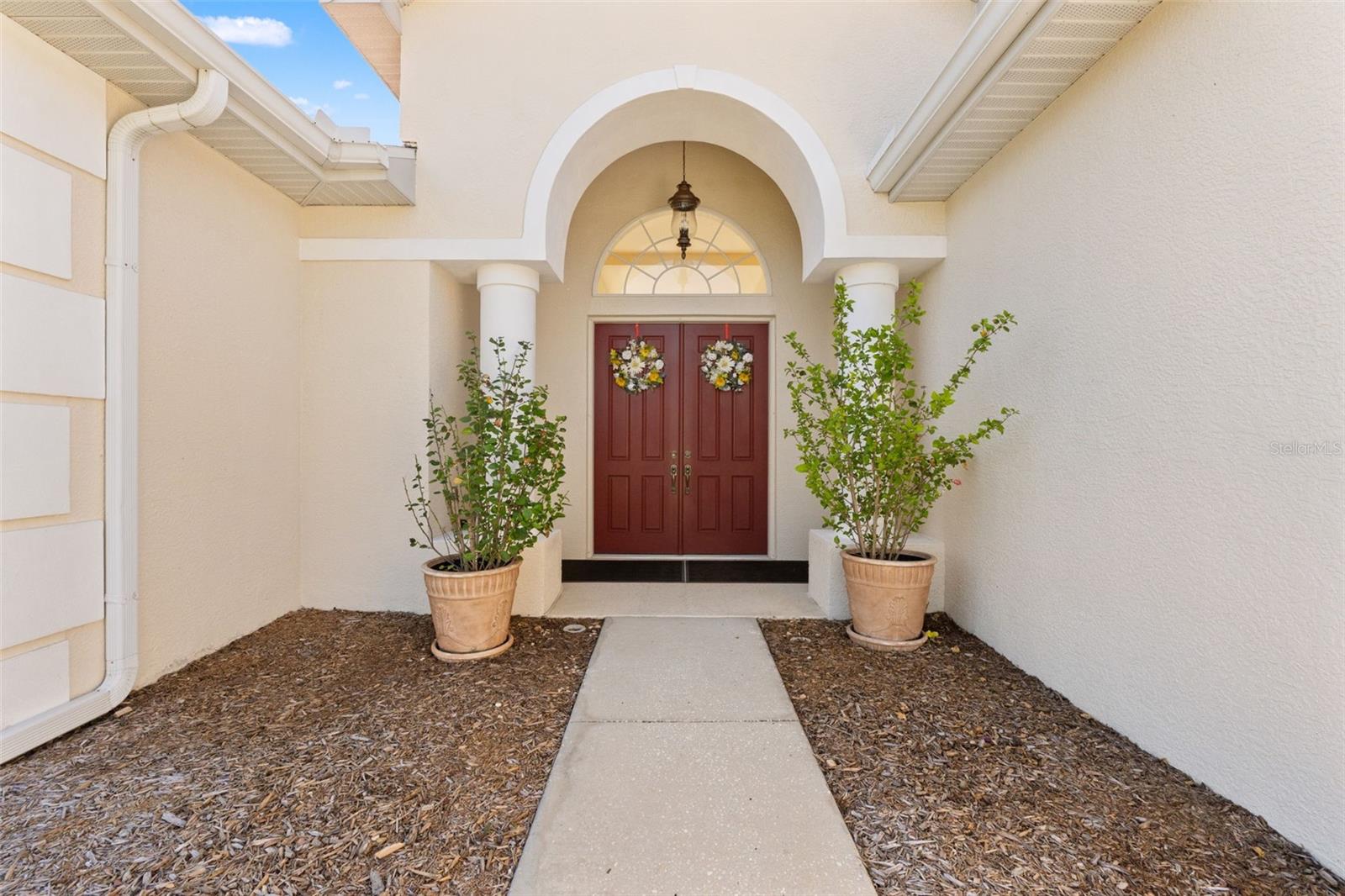 Double door front entry