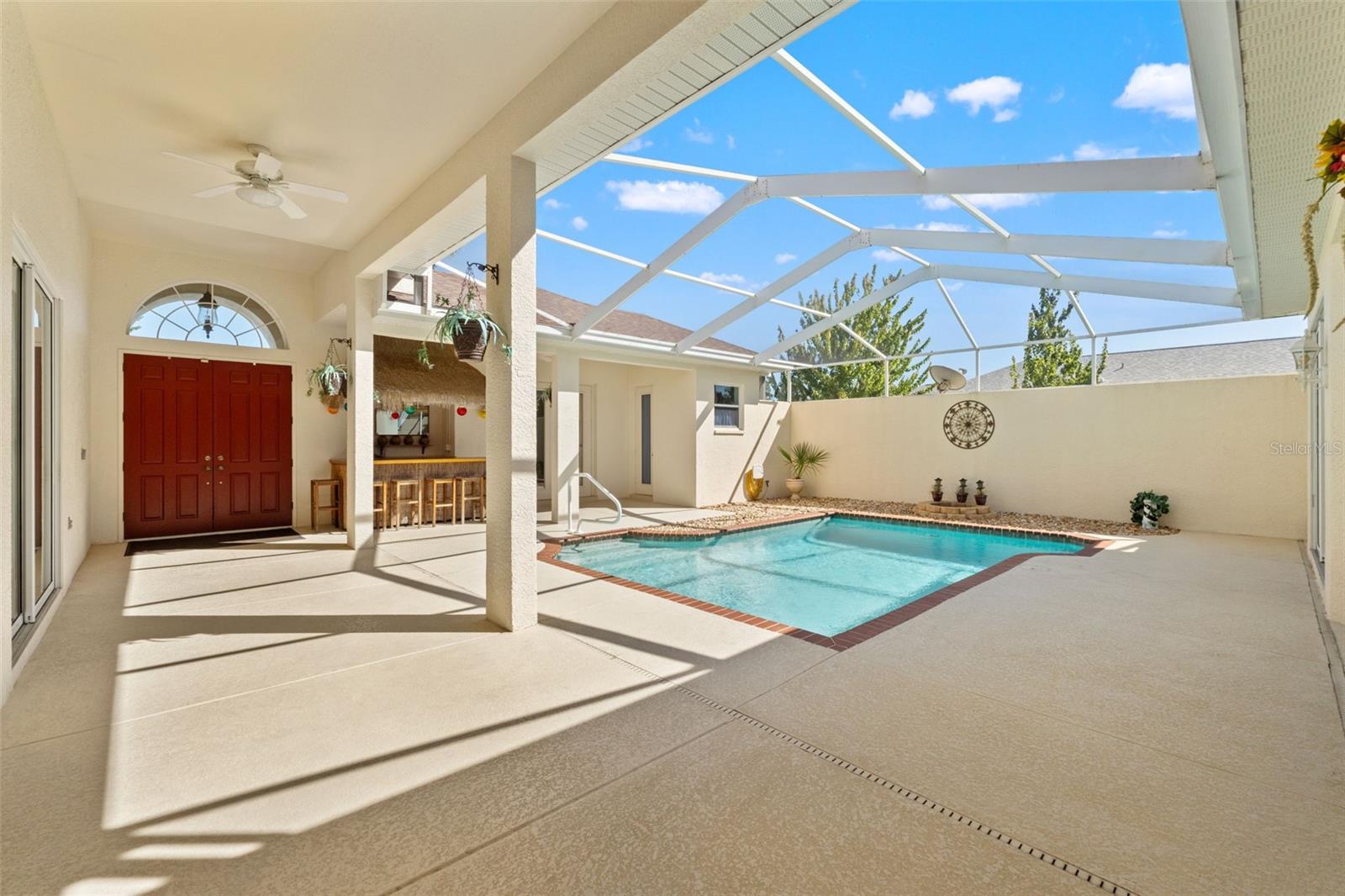 Enter through front door into your own private courtyard