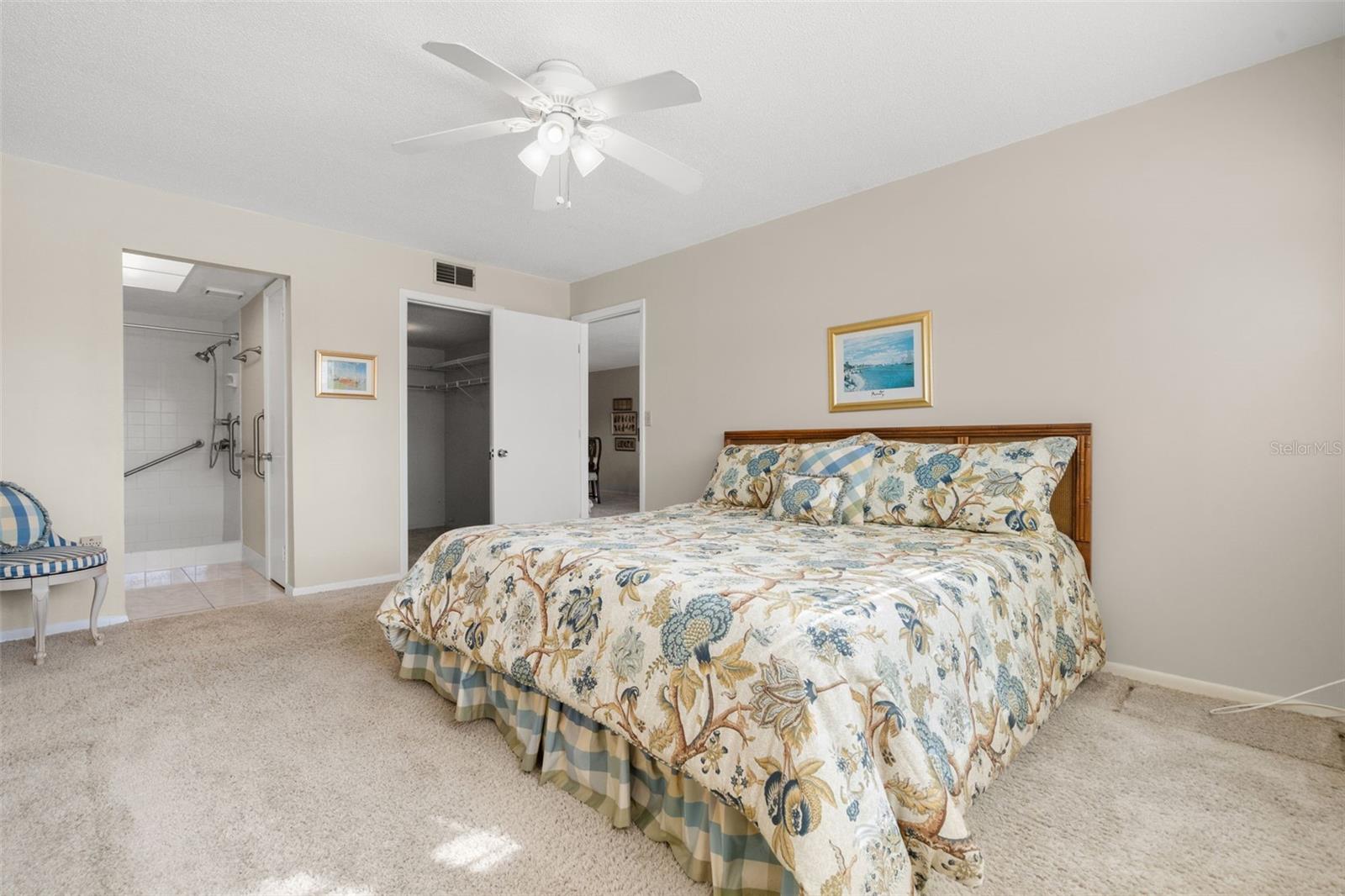 The primary is complete with an ensuite bath and walk-in closet.