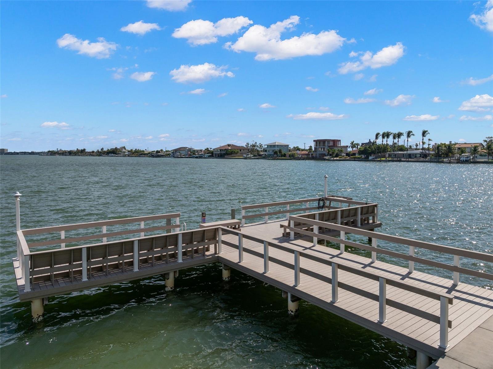 The dock is for the enjoyment of fishermen and dolphin watchers!