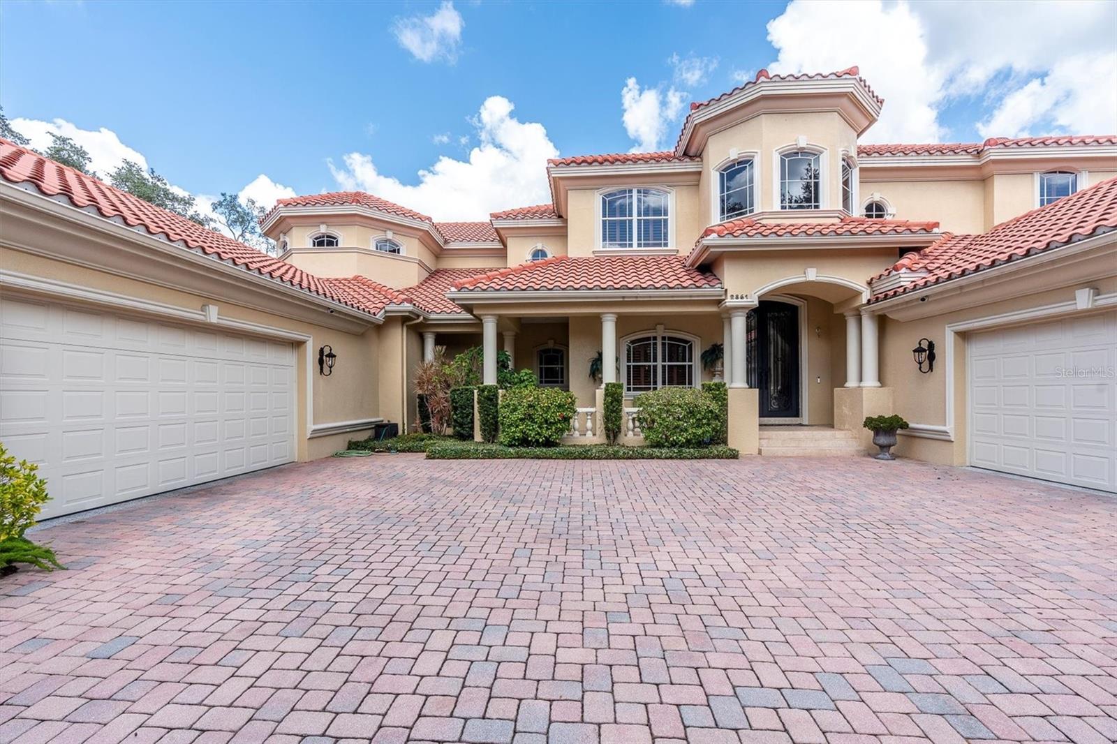 4 car garage, plus golf cart garage