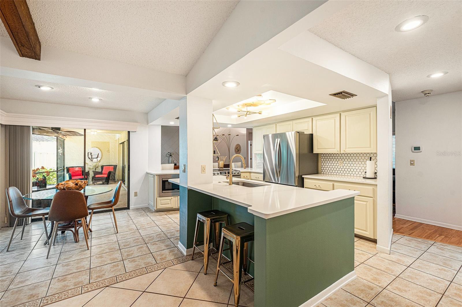 Kitchen and dining area