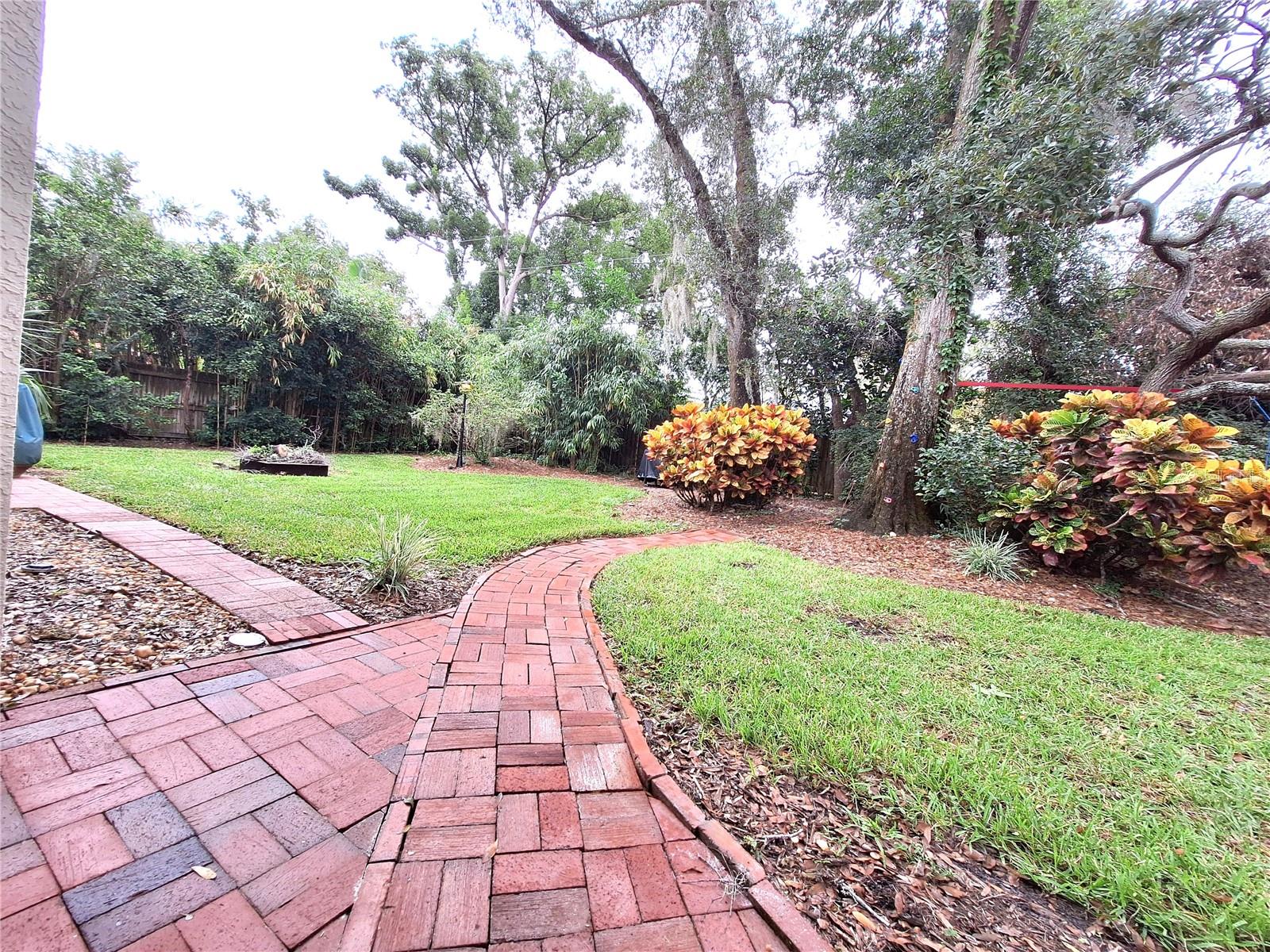 Pavered walkway outback