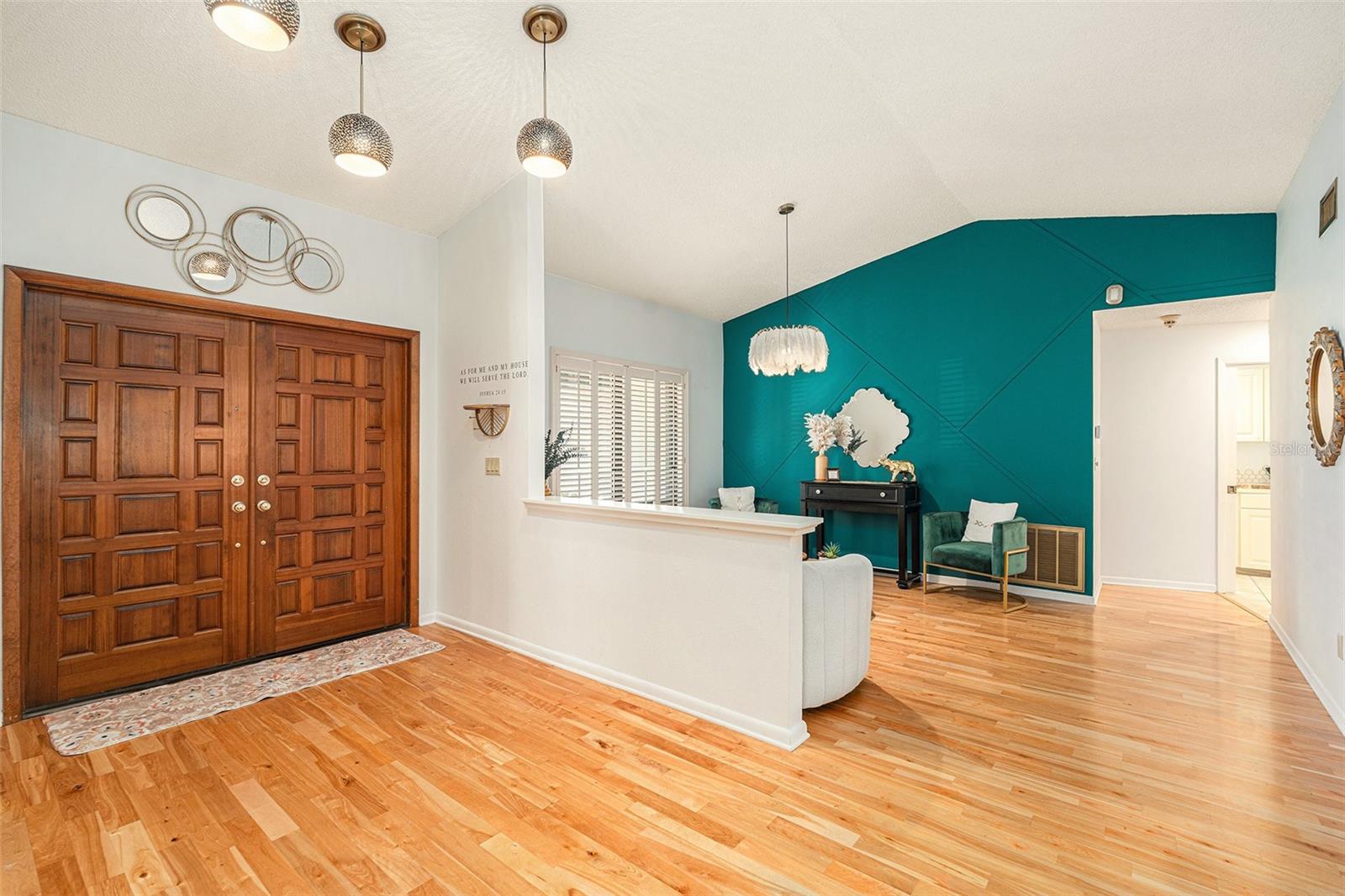 Front entry to living room