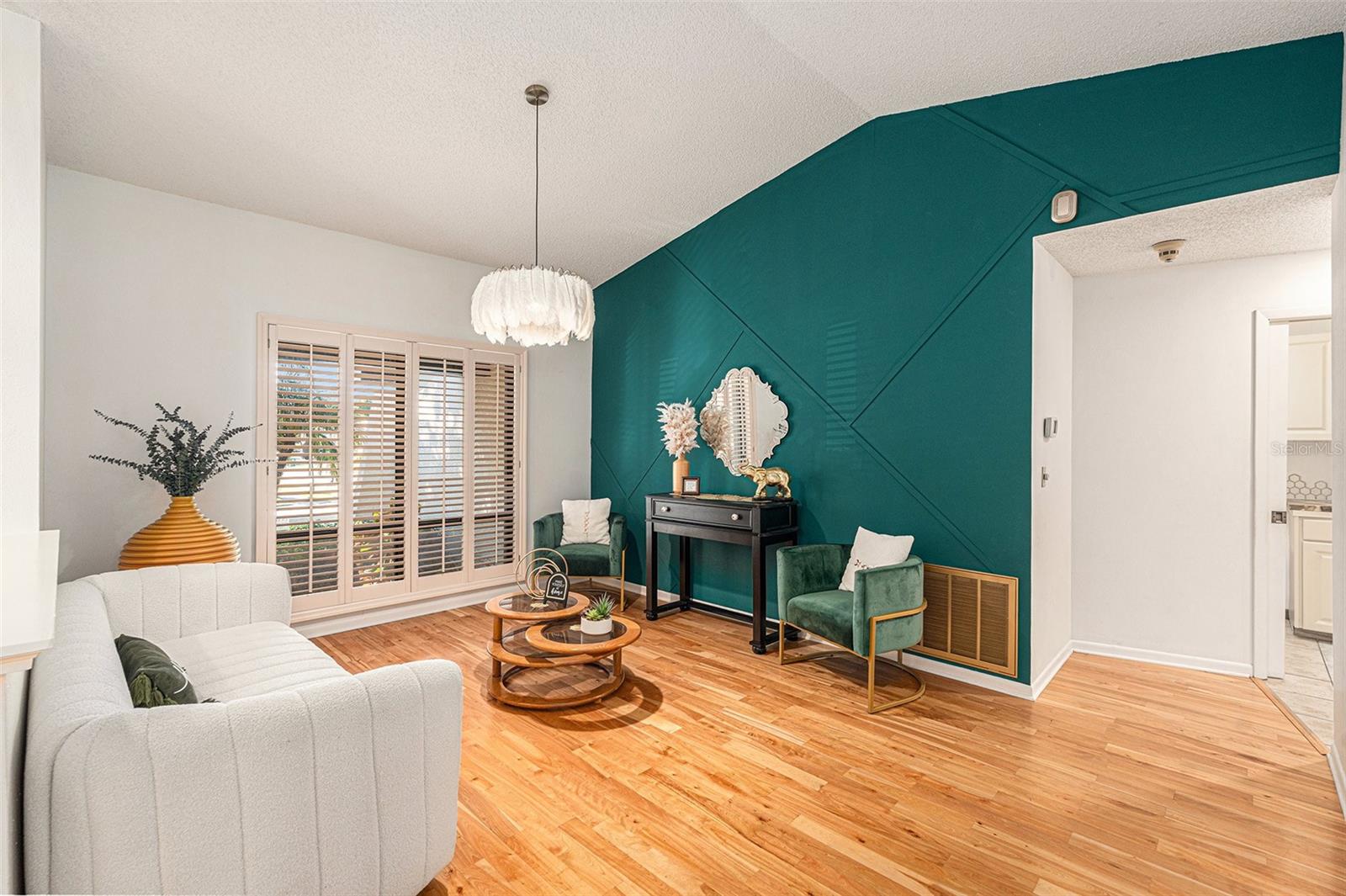 Staged living room