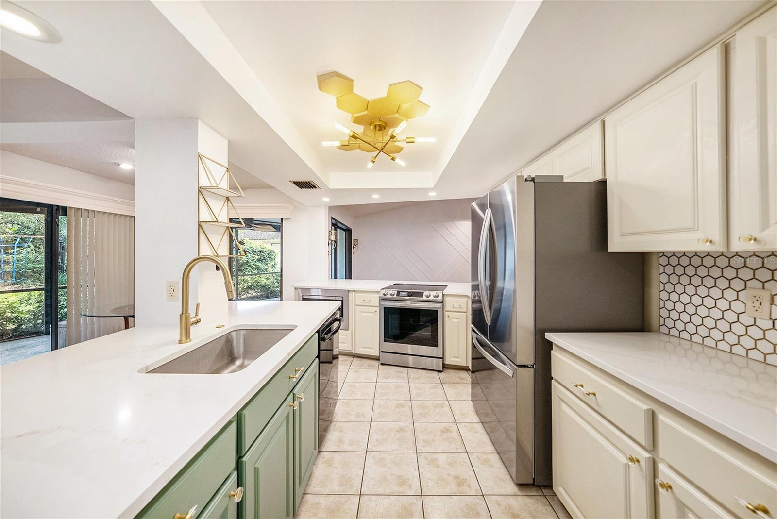 Updated kitchen with quartz