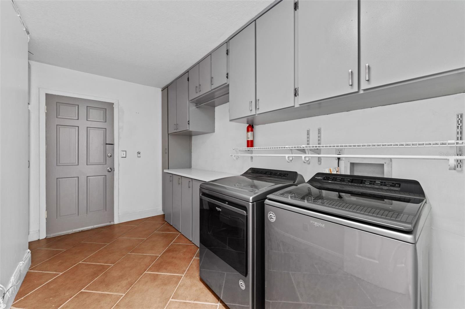 inside laundry room