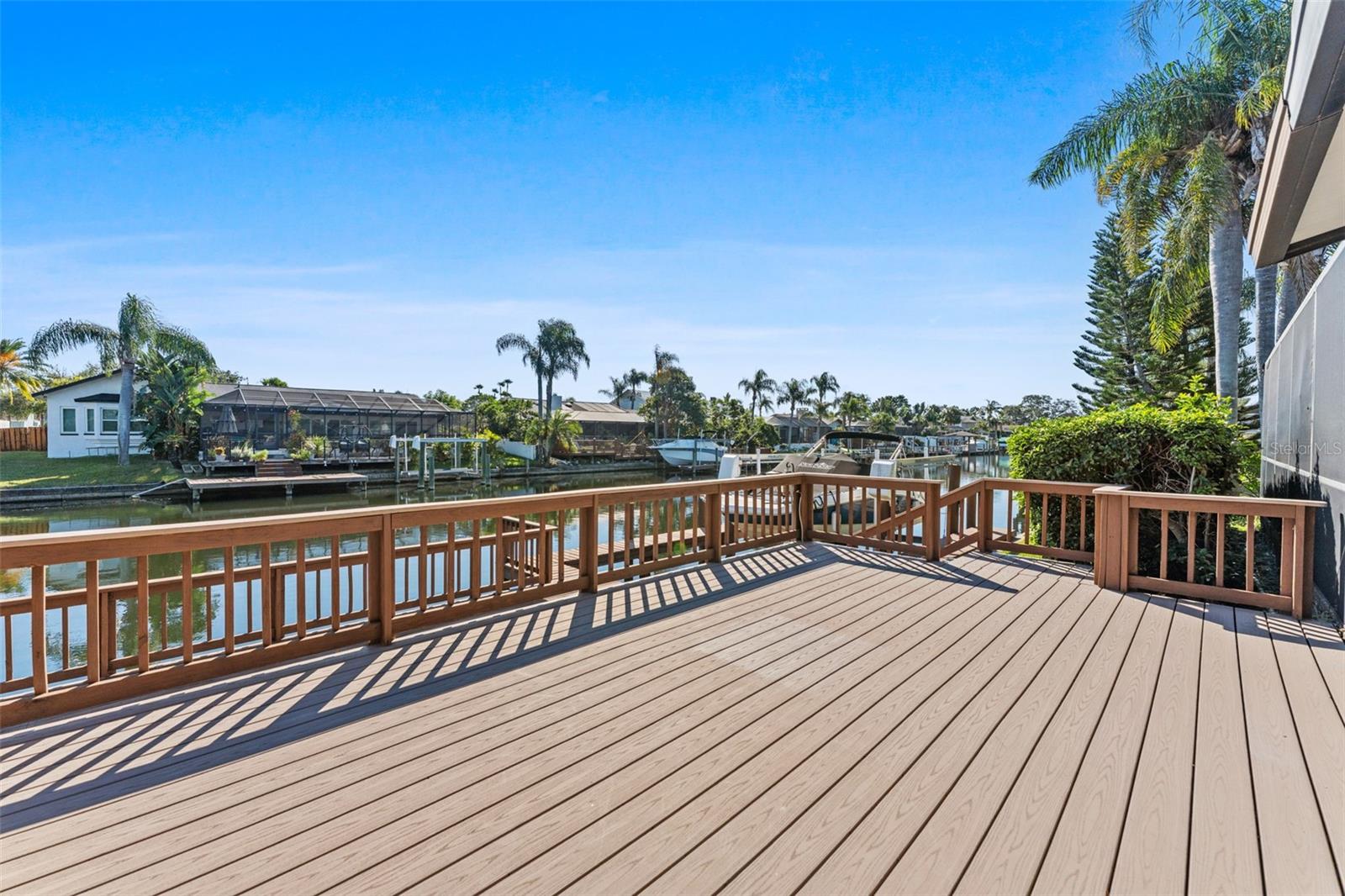sun deck outside of screened lanai