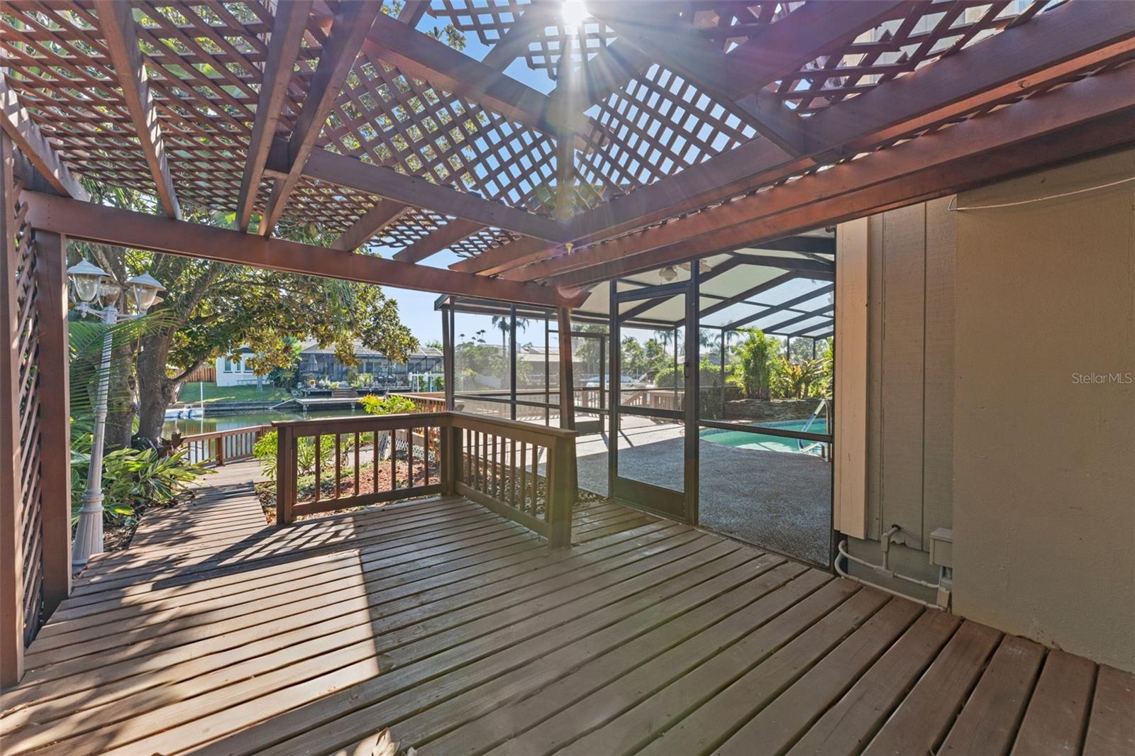 sliders from bedroom 4 to back yard