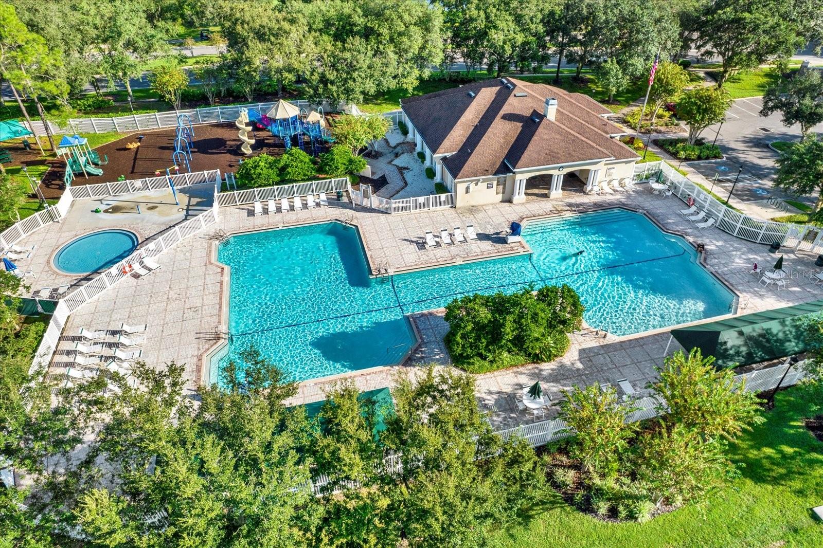 community pool-heated all year