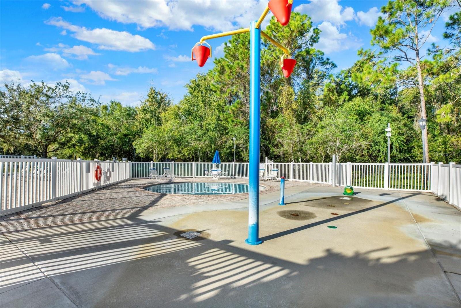 splash pad and kiddie pool