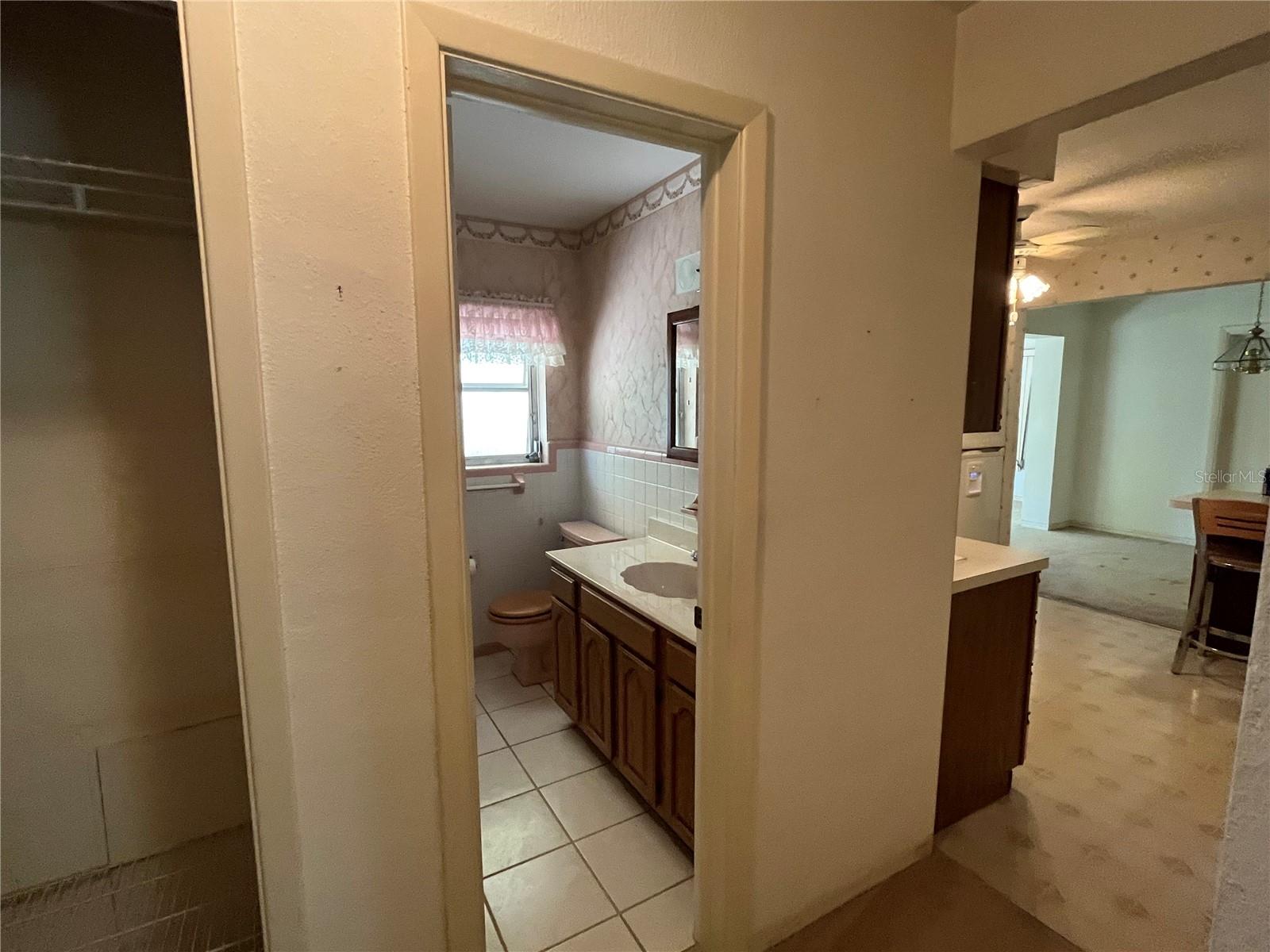 Hall Bath to Kitchen