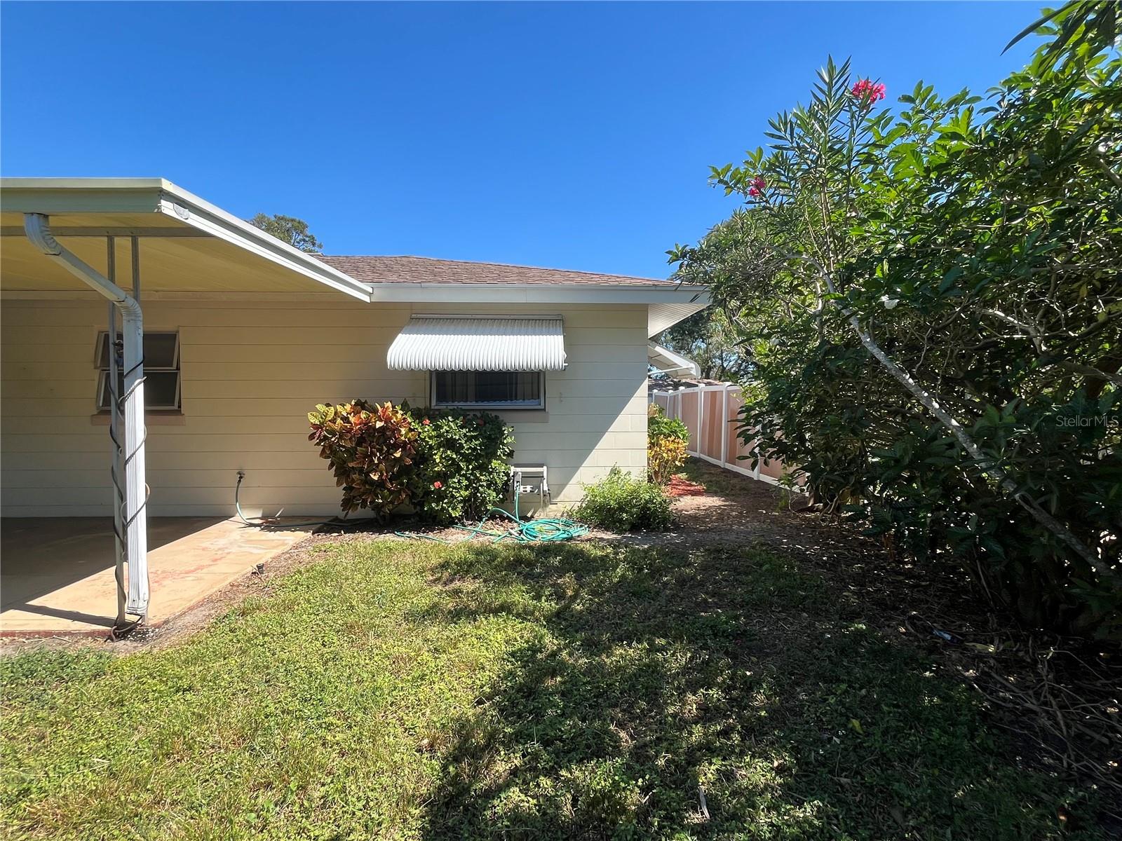 Porch and Side yard to Front