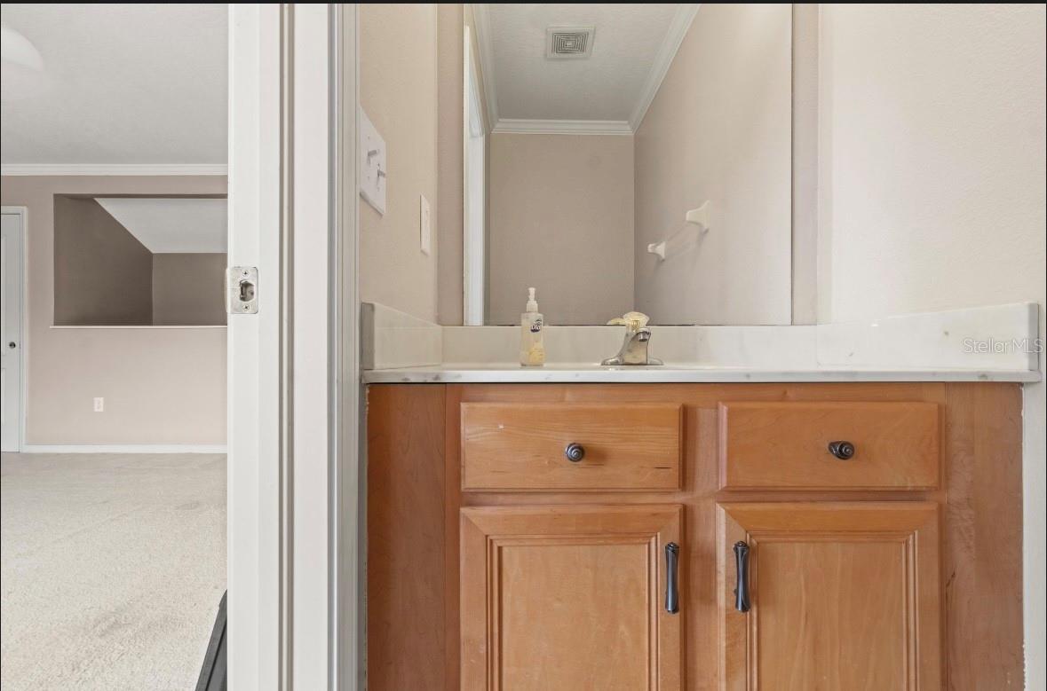 1/2 bath upstairs
