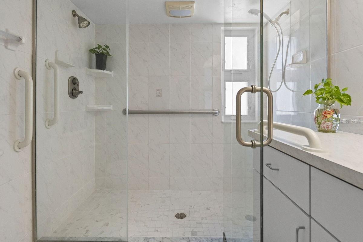 Glass Enclosed Shower