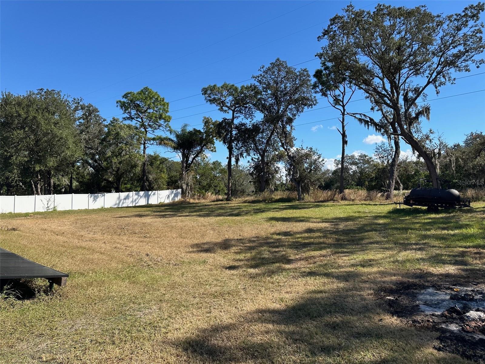 Large private yard for all your toys!