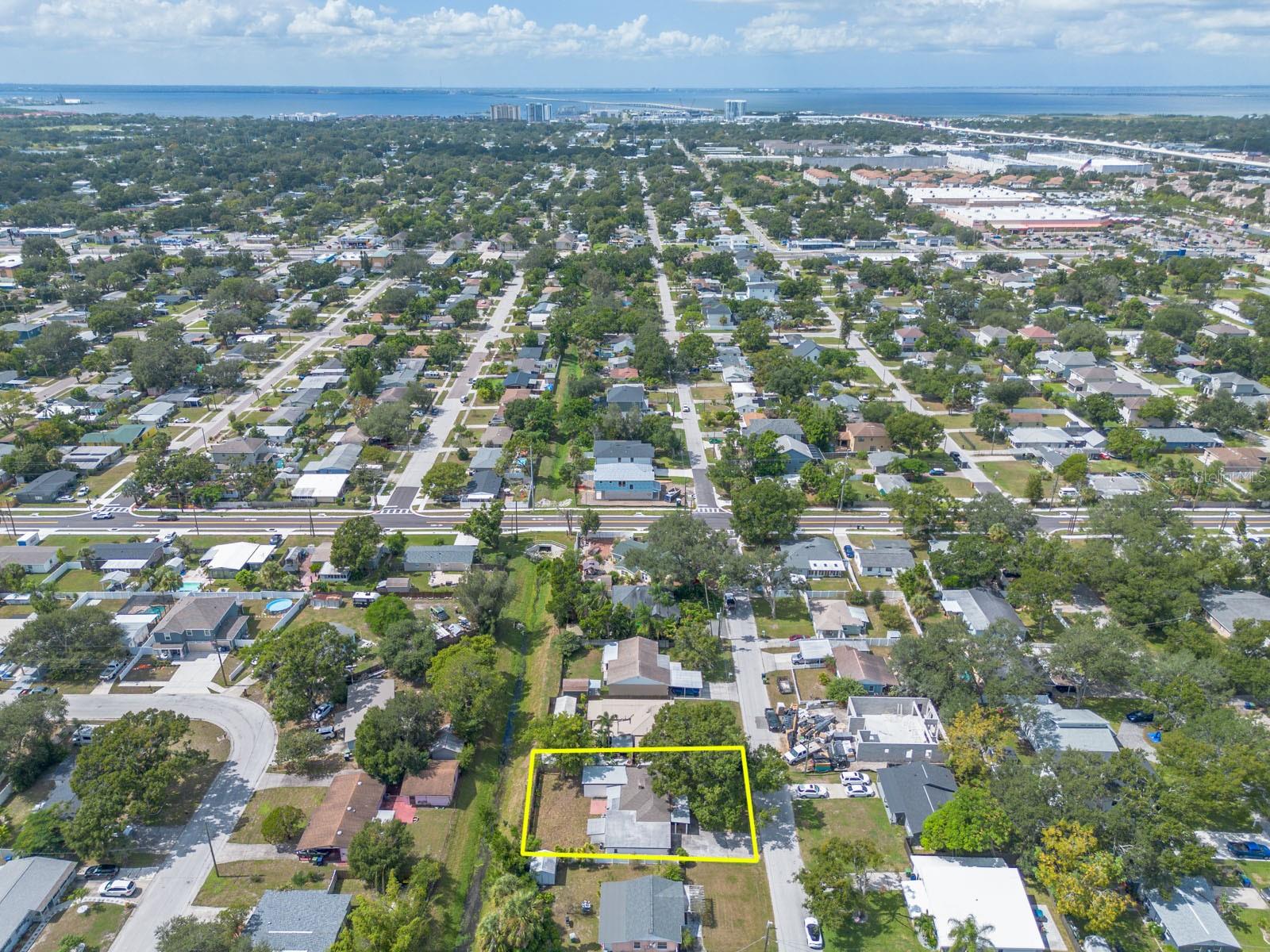 Facing West Toward Old Tampa Bay/North St Pete.