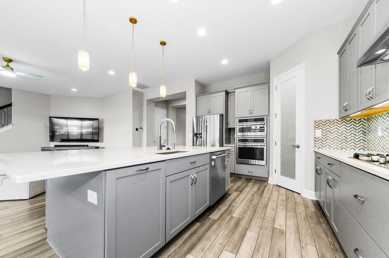 Large open kitchen